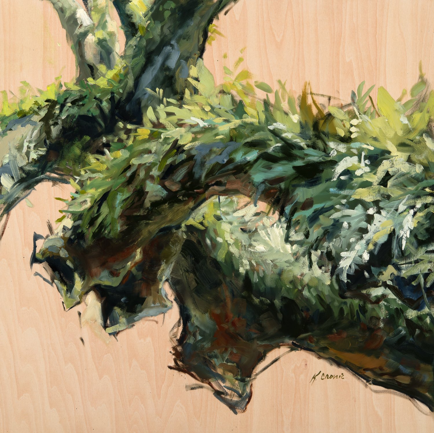 she held our stories in her arms |
oil on cradled wood panel |
24"x24"