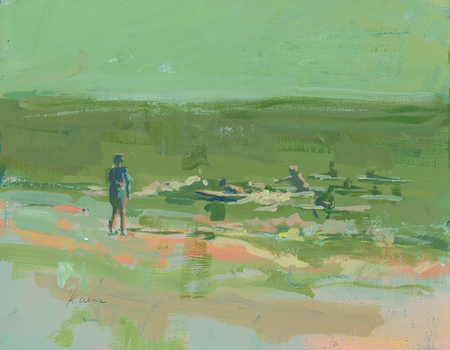 surf school 1 8x10 gouache on paper.jpg
