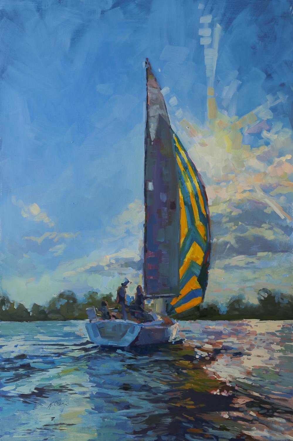 Final Run, 24"x36", oil on panel, 2023