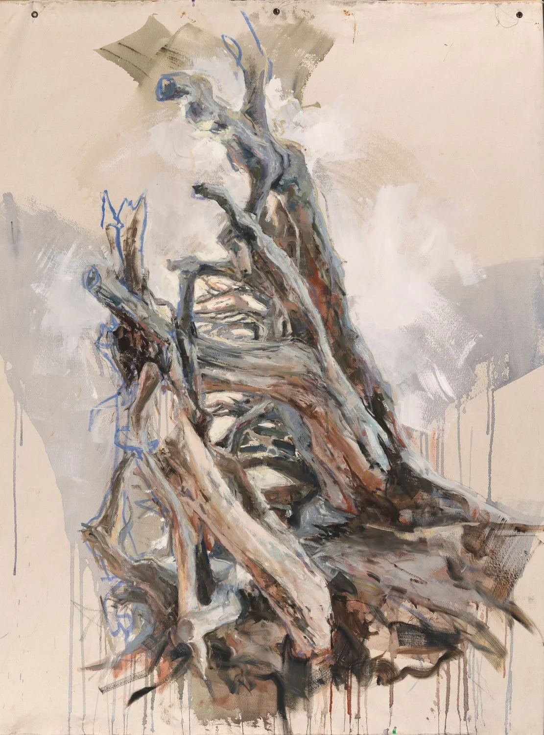 gutted [lament]
71"x60"
acrylic and oil on canvas