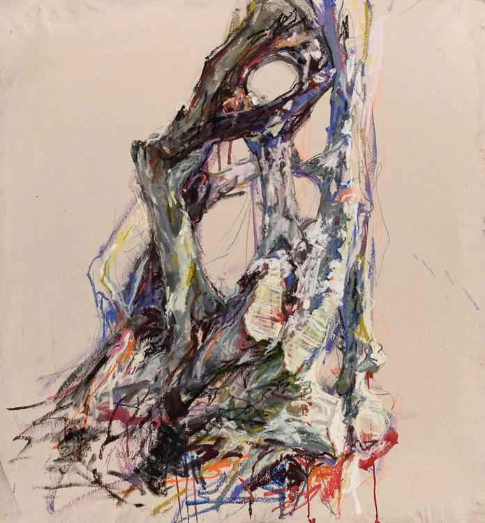 where do we go from here?
colored pencil, acrylic, and oil on unstretched canvas
48 x 44 in
2026