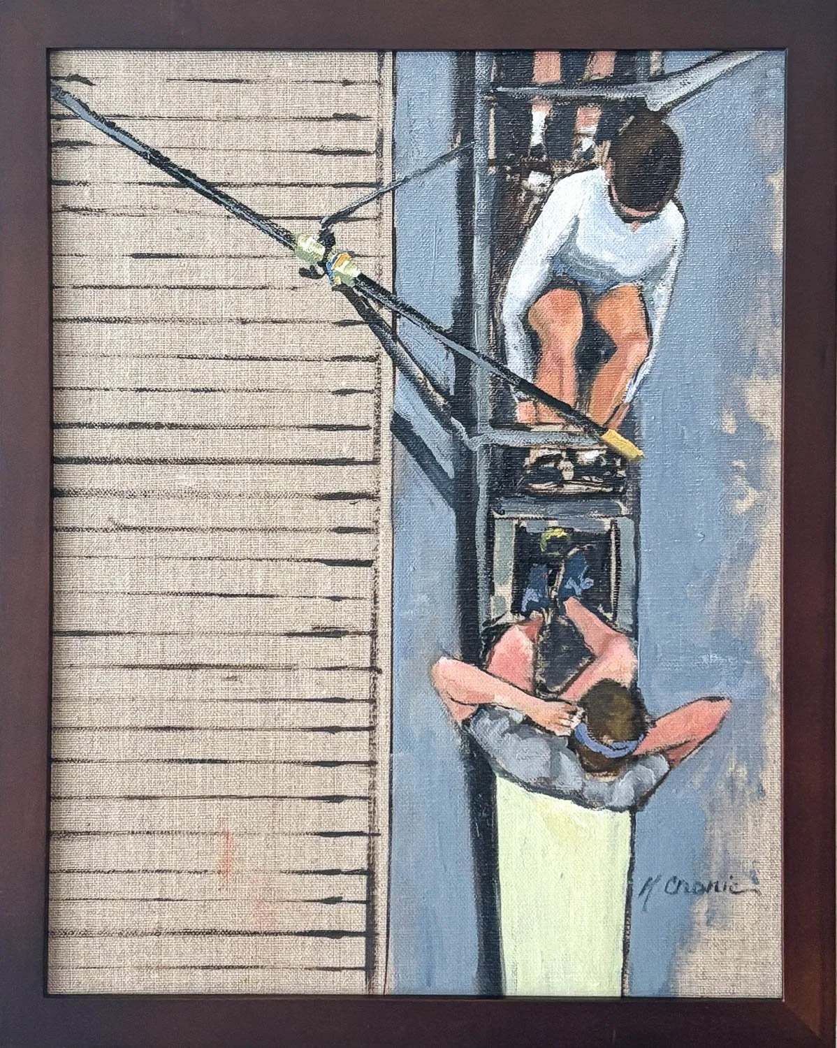  Tying in and Gearing Up
11”x14” oil on panel, 2025
