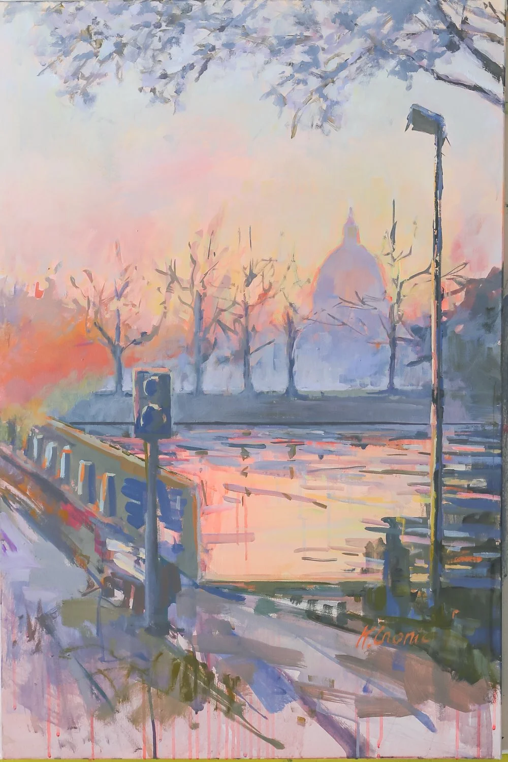 Morning Colors, 24"x36", acrylic on stretched canvas, 2205