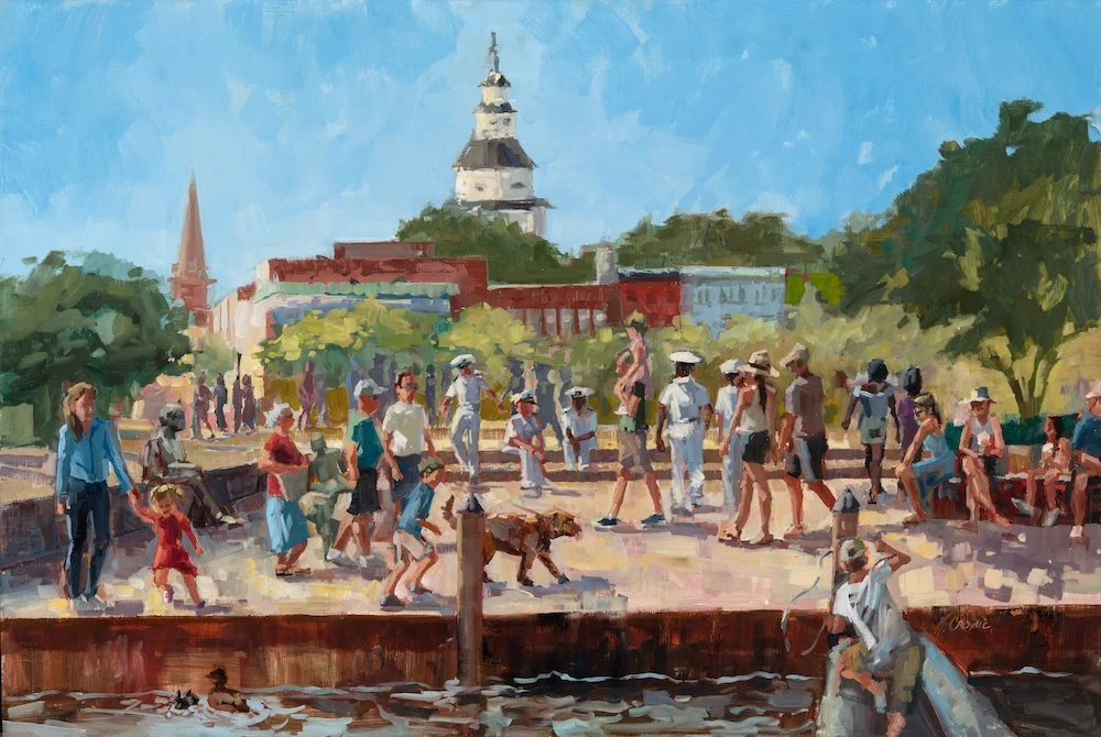 DTA, oil on panel, 24"x36", 2022