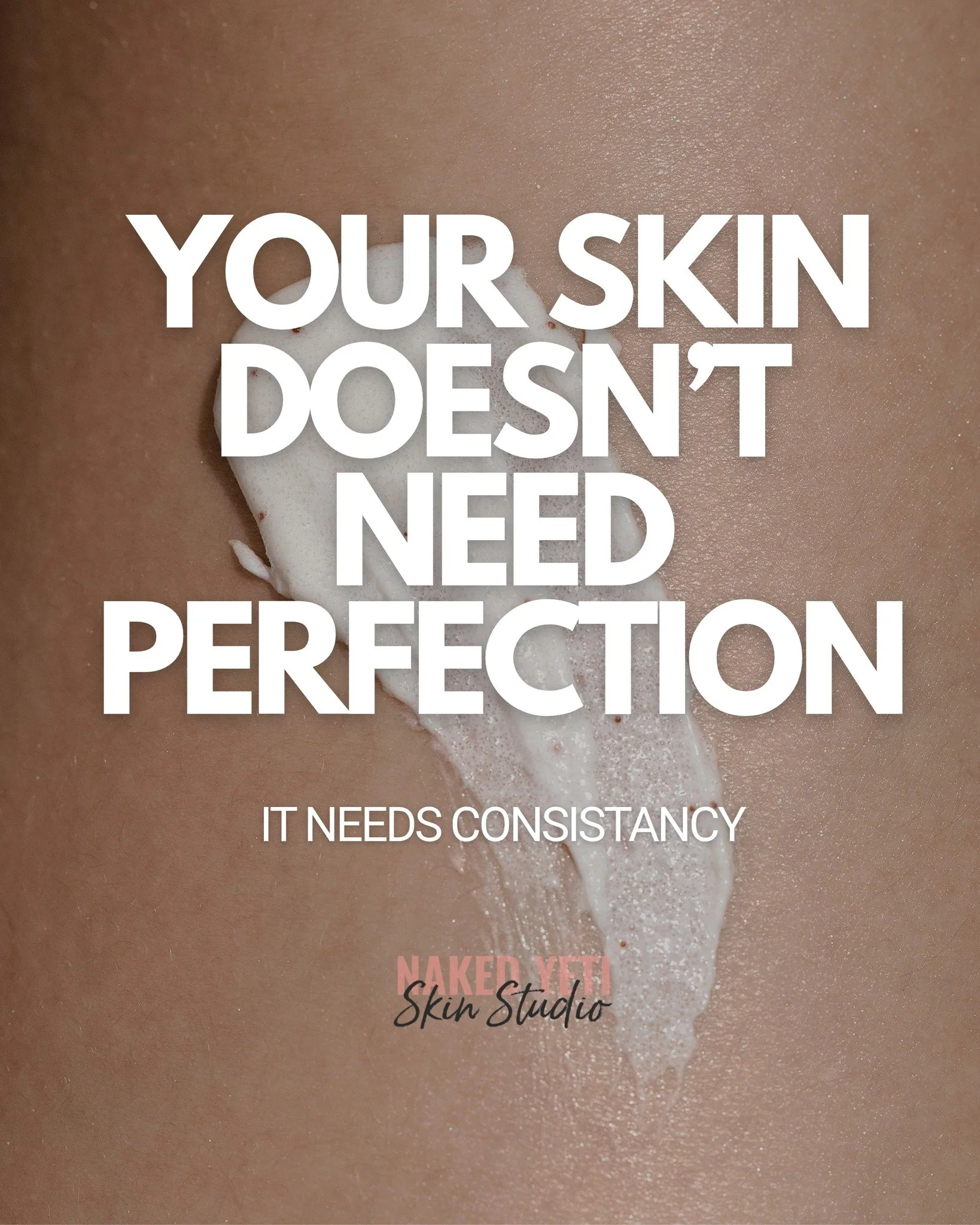 Your skin doesn&rsquo;t need a 12-step routine, a new miracle product every week, or perfect behaviour.

It needs consistency 🤍

The basics done regularly will always take you further than going all-in for two weeks and then forgetting about your ro