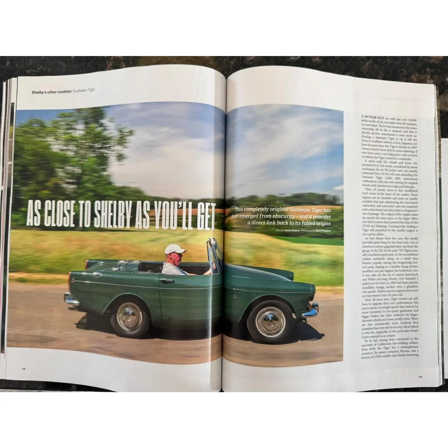 1965 Sunbeam Tiger Mk1 as featured in the latest @officialoctanemagazine 

one famous motor racing family ownership for 60 years,

The Parker family are better known for their success in Motorsport with Team Parker Racing, a highly successful team in