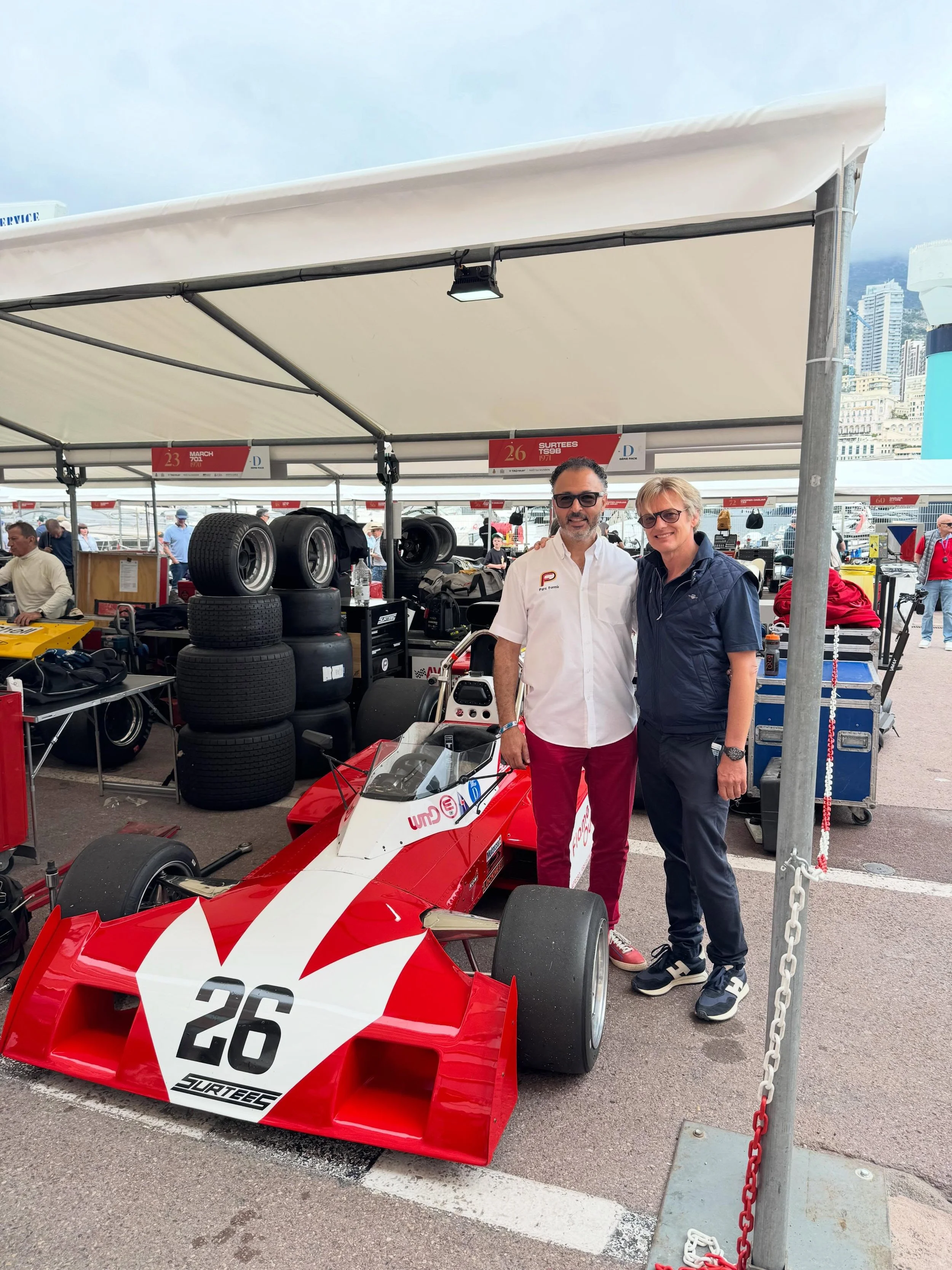 Who said you can&rsquo;t mix business and pleasure! Several years ago I sold this fabulous Surtees to my great mate and today his star driver @ewensergison has just qualified it P3 for tomorrow&rsquo;s race @parcfermeuk #surtees #f1 #monaco #lepatron