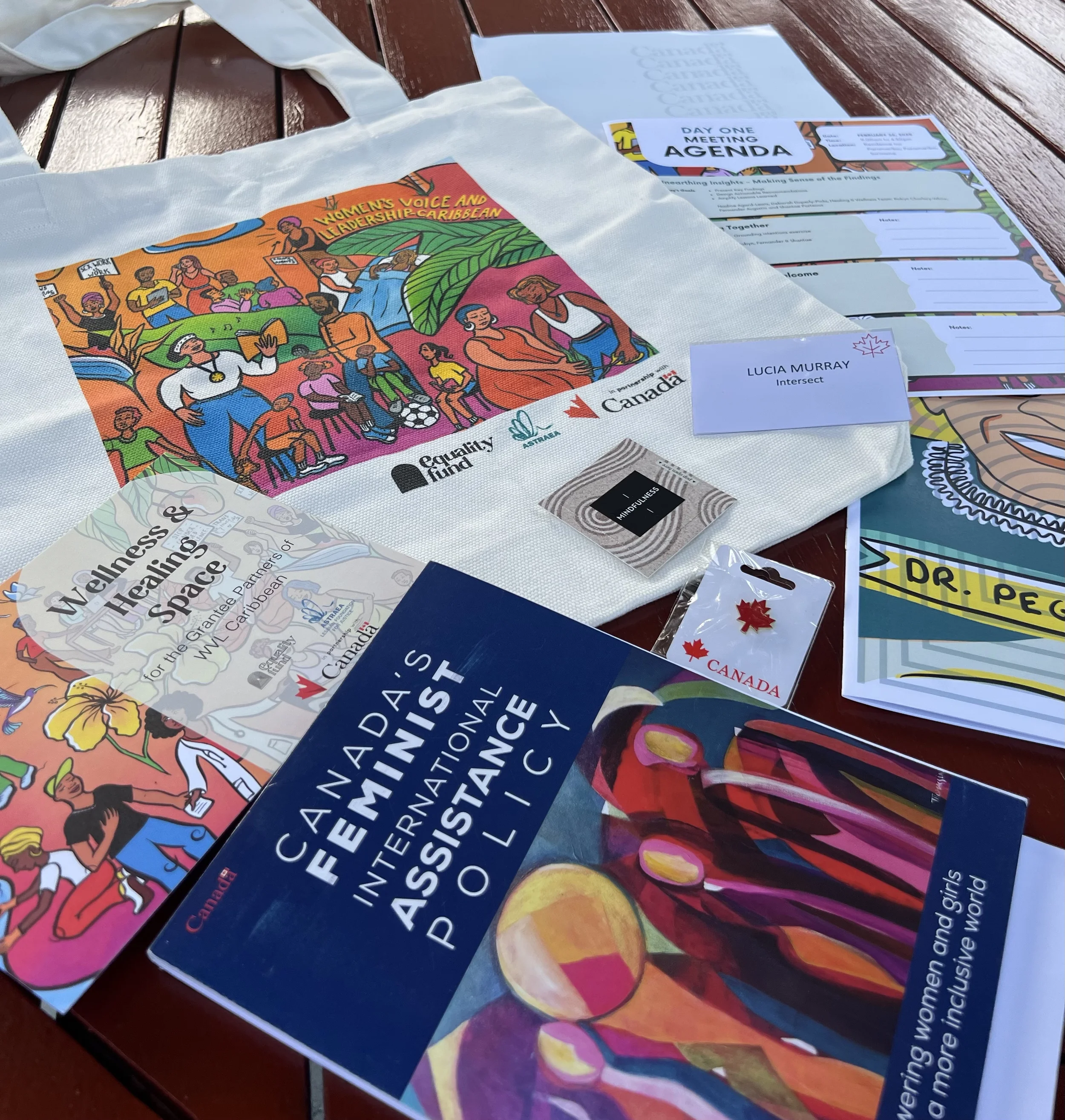 Paraphernalia from WVL-Caribbean’s End-of-Project Convening in Suriname, 2025.