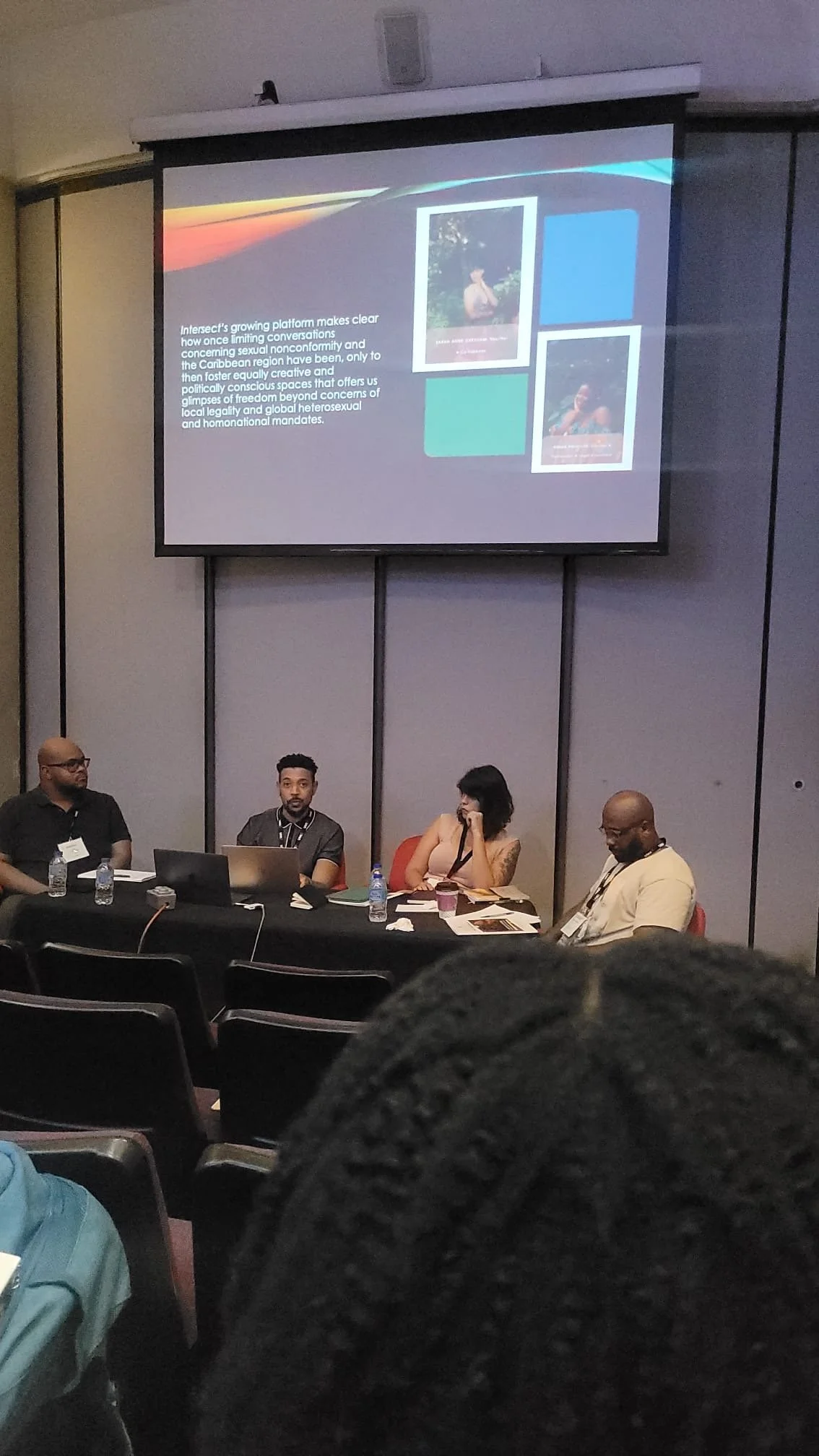 Dr. Linzey Corridon, editor at Intersect, presenting on "Writing Sexually Fluid Caribbean Identities Online," at the 42nd Conference for West Indian Literature in 2024.