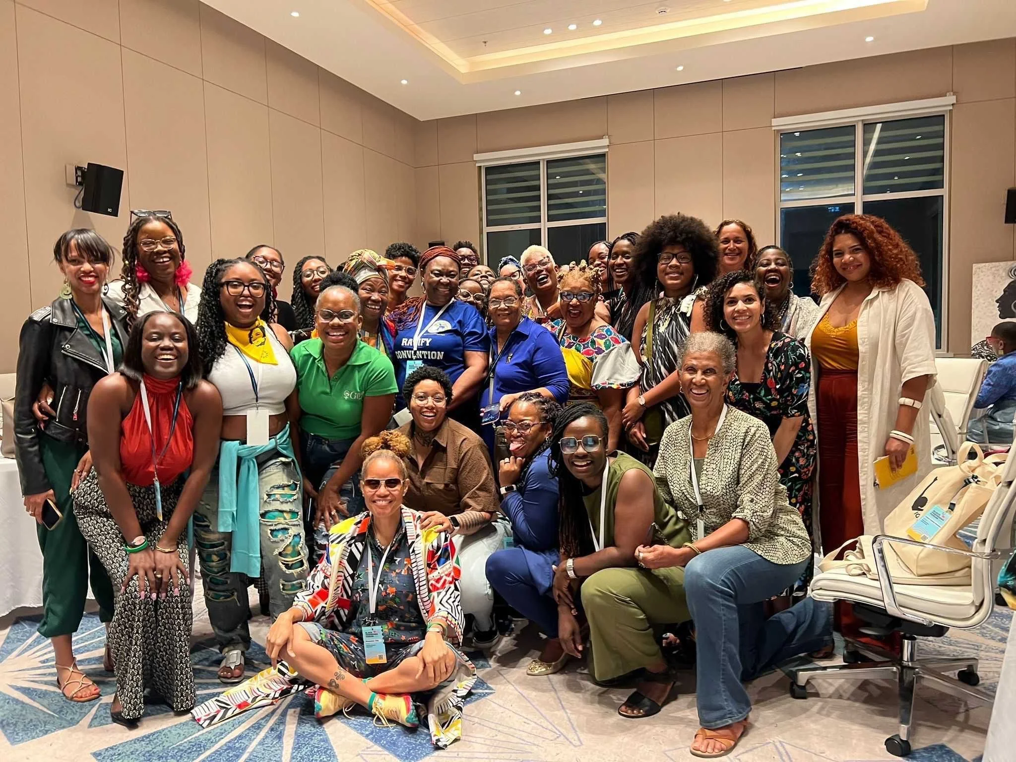 Participants at the Caribbean Feminists convening at the 2024 Black Feminisms Forum in Barbados.