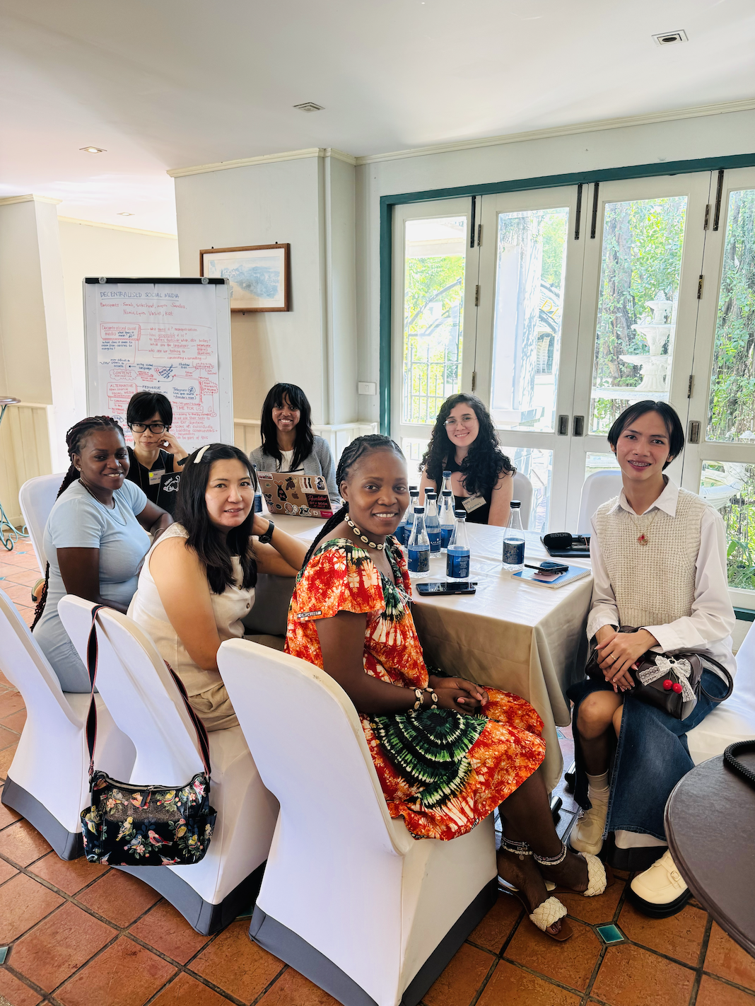 Sarah-Anne Gresham in group work at Numun Trueque in Bangkok, Thailand, 2024.
