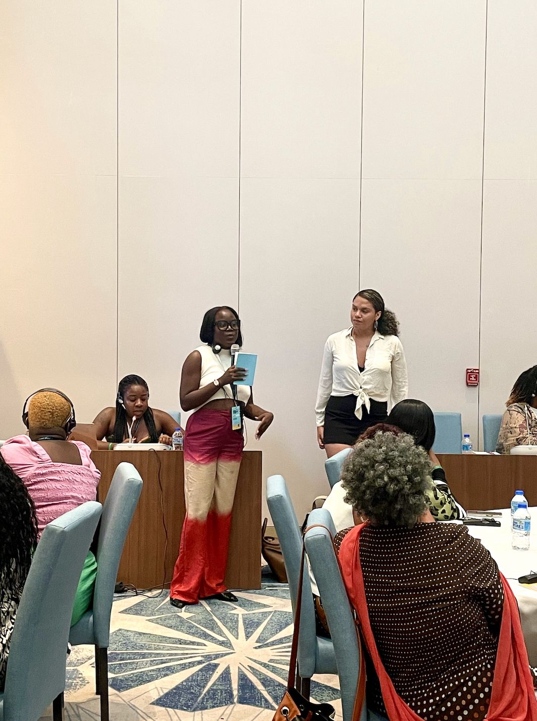 Annetta Jackson presenting at the 2024 Black Feminisms Forum in Barbados.
