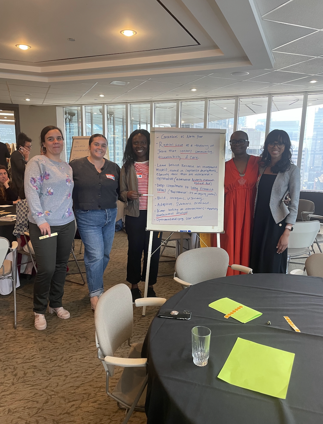 Sarah-Anne Gresham, co-founder of Intersect Antigua-Barbuda, and former Board Director at the Equality Fund at a meeting with staff of the Equality Fund in 2023 in Toronto, Canada.