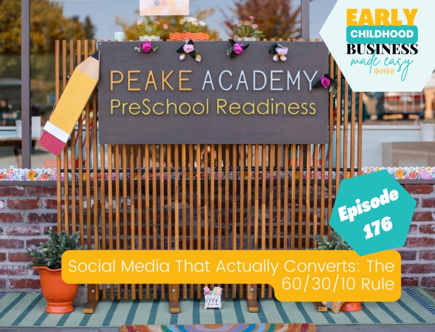 This week on the Early Childhood Business Made Easy Podcast: 

Social Media That Actually Converts, The 60/30/10 Rule. 

Posting constantly with zero enrollment results? 

The problem isn't your content. 
It's your STRATEGY. 

In this episode, we're 
