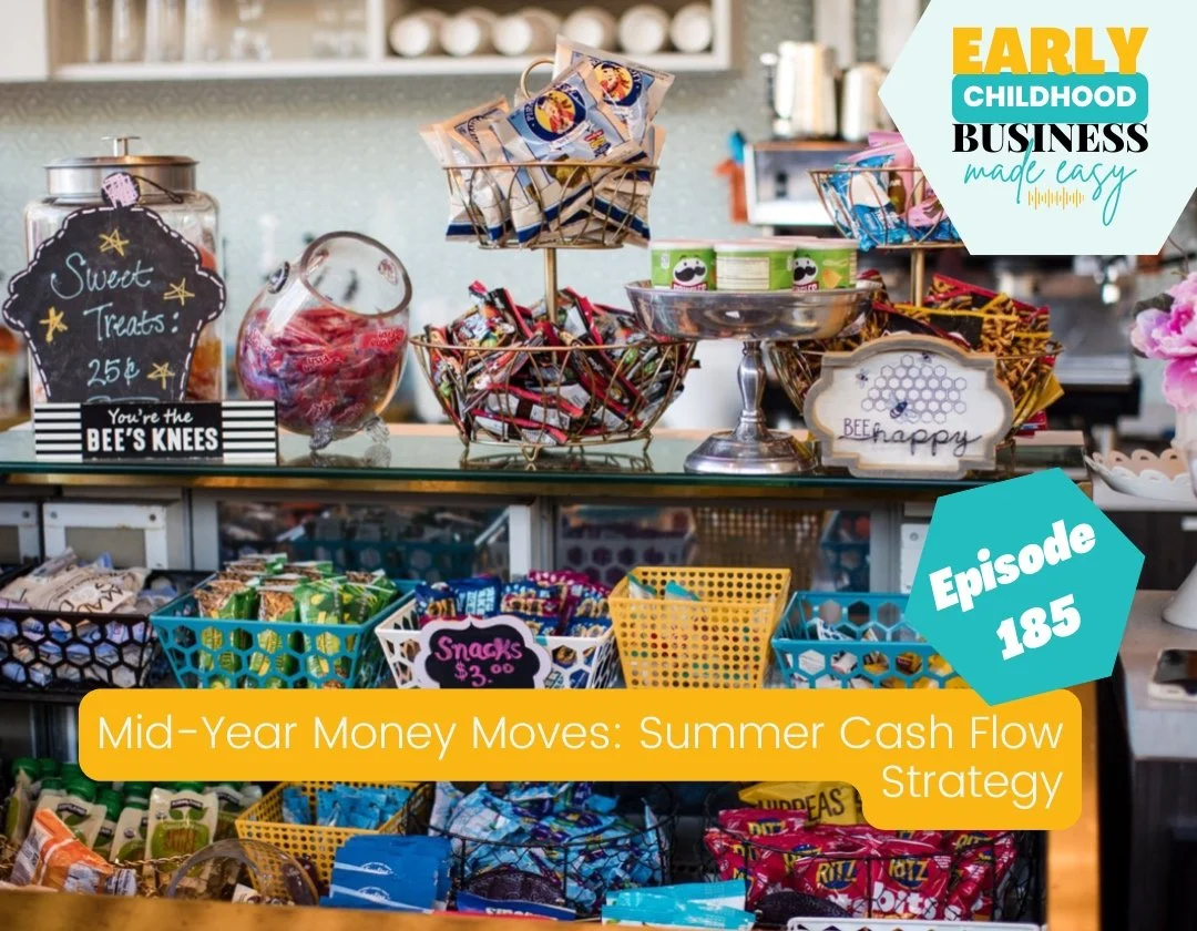 NEW EPISODE! 🎙️

That stomach-drop moment when you check your bank balance in August?

You do not have to feel that this year.

Episode 185 of Early Childhood Business Made Easy is live: Mid-Year Money Moves: Summer Cash Flow Strategy.

1 &mdash; Mi