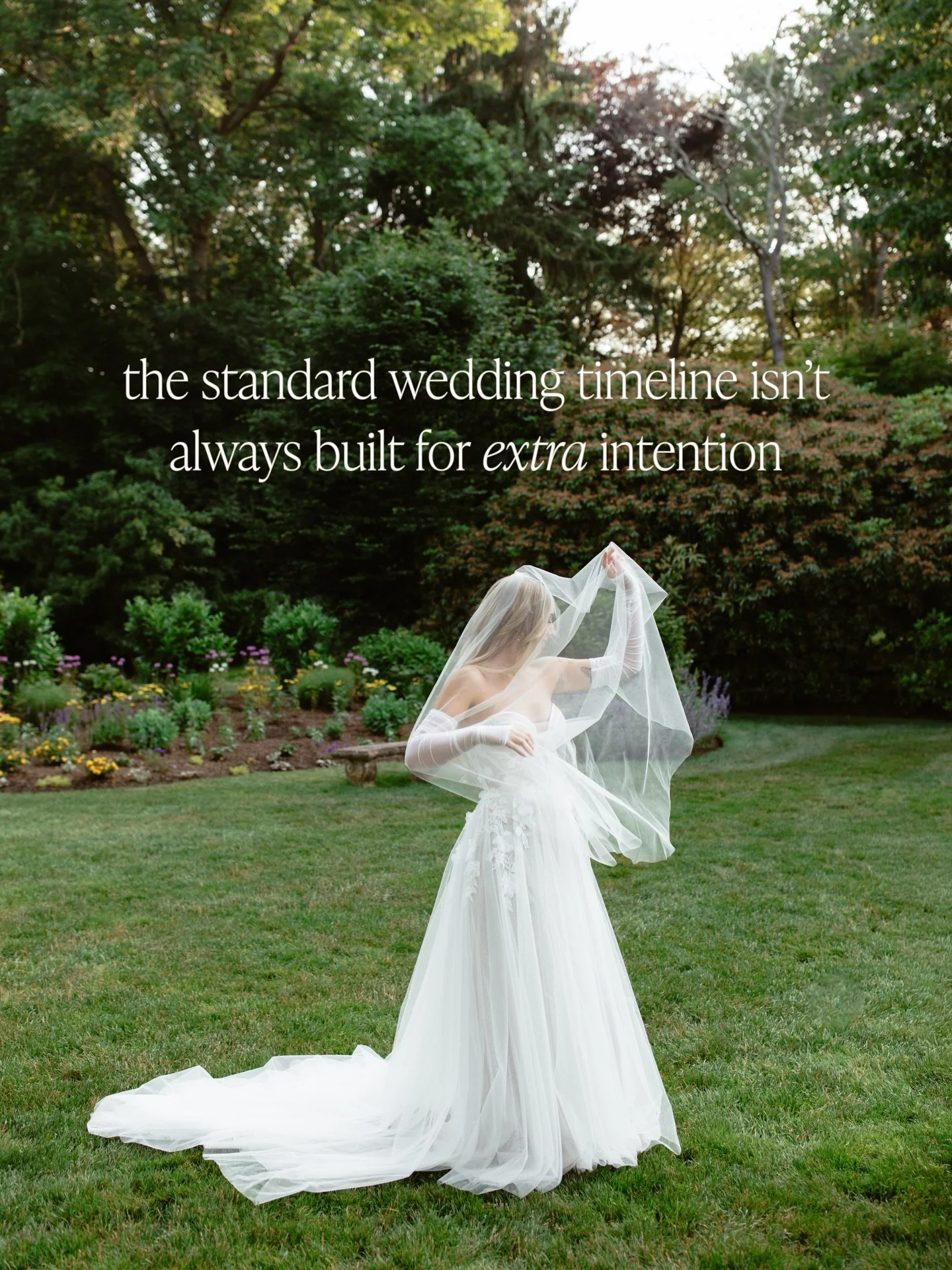 Most wedding day photo timelines are built around logistics. Your ceremony location and time. Cocktail hour. Reception entrance.

But if you want certain parts of your day to feel intentional &mdash; bridal portraits, wedding party photos, sunset or 