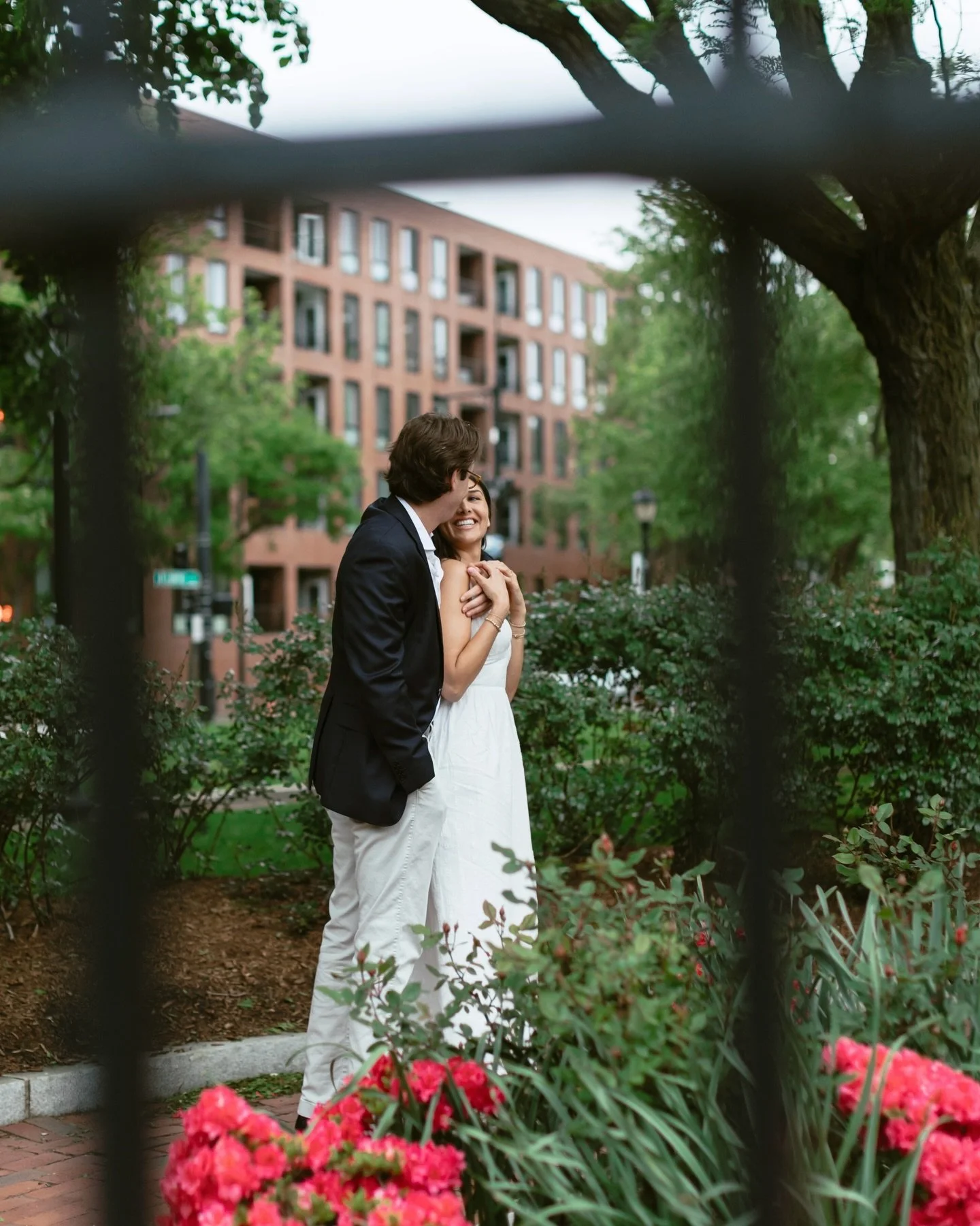 Spring colors are poppin&rsquo; up! Loved capturing some engagement photos of these two last year in Boston, and the spot they got engaged 🌺 

&bull;
&bull;
Capturing intimate wedding stories from Boston to Cape Cod and all throughout New England
