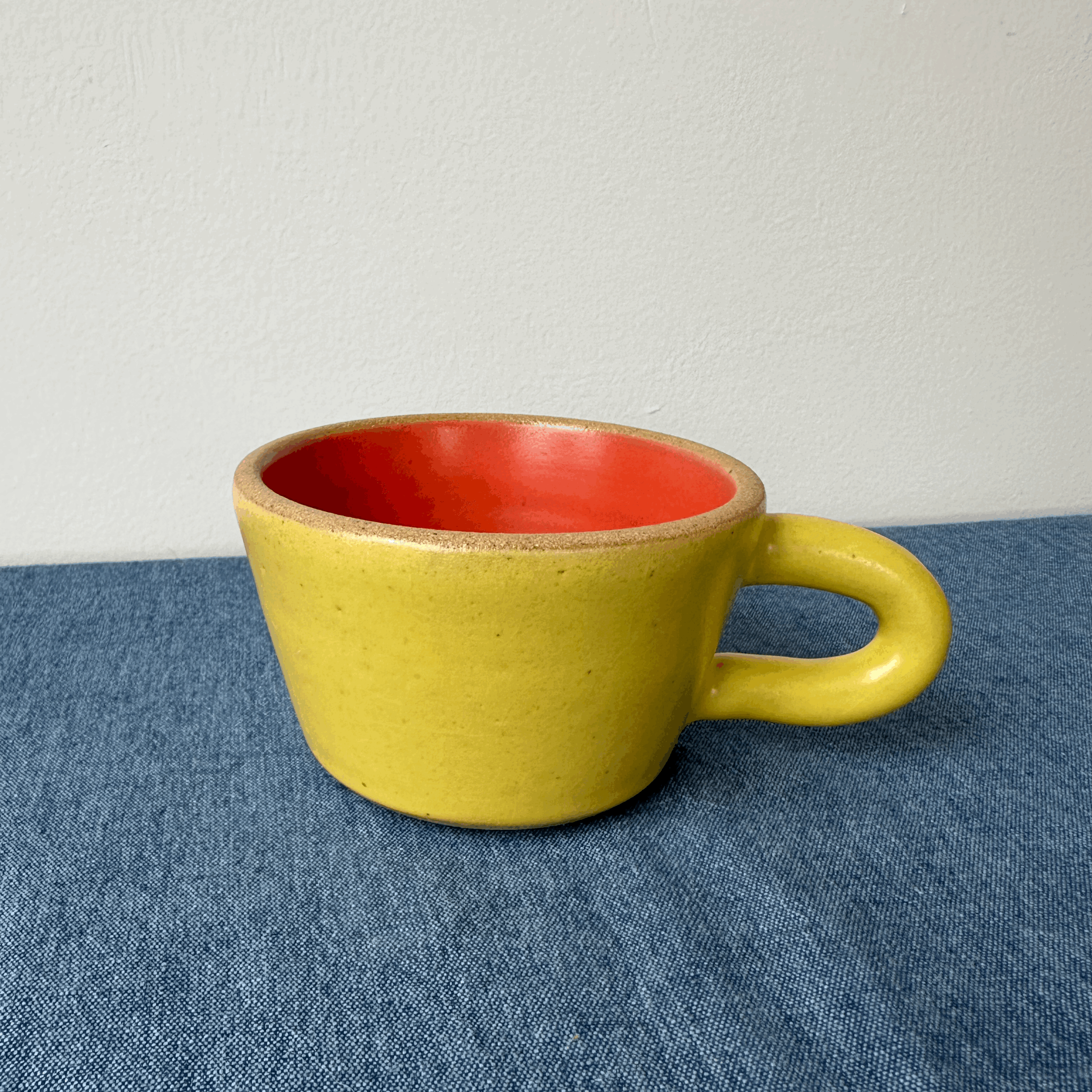 Camellia Cup/Short - Coral/Lemon