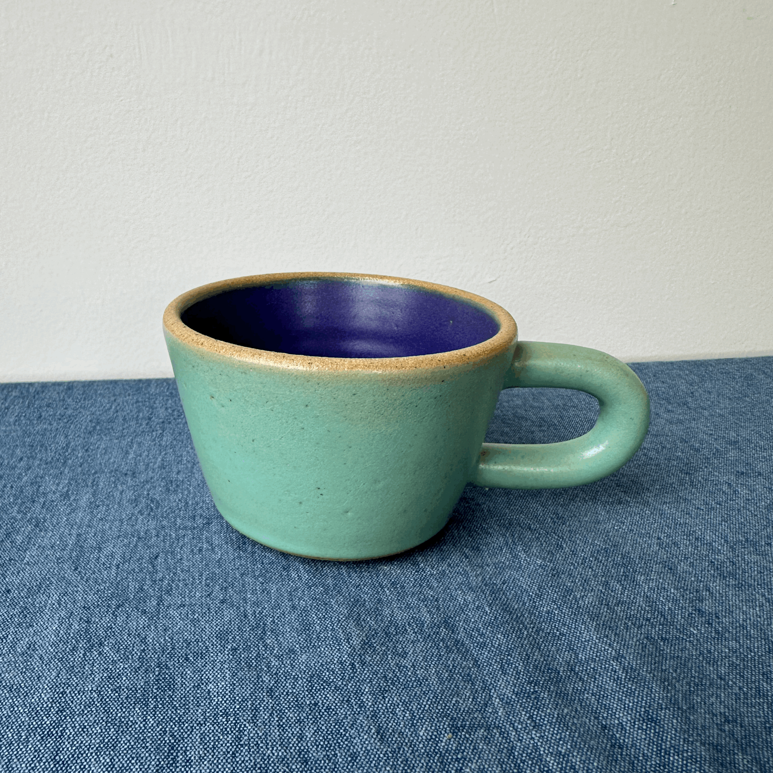 Camellia Cup/Short - Grape/Seafoam