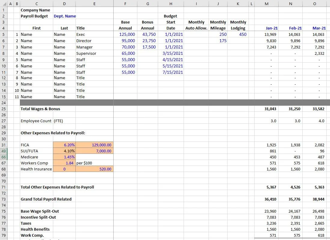 Downloadable and editable financial worksheets — Accountant Pal.com