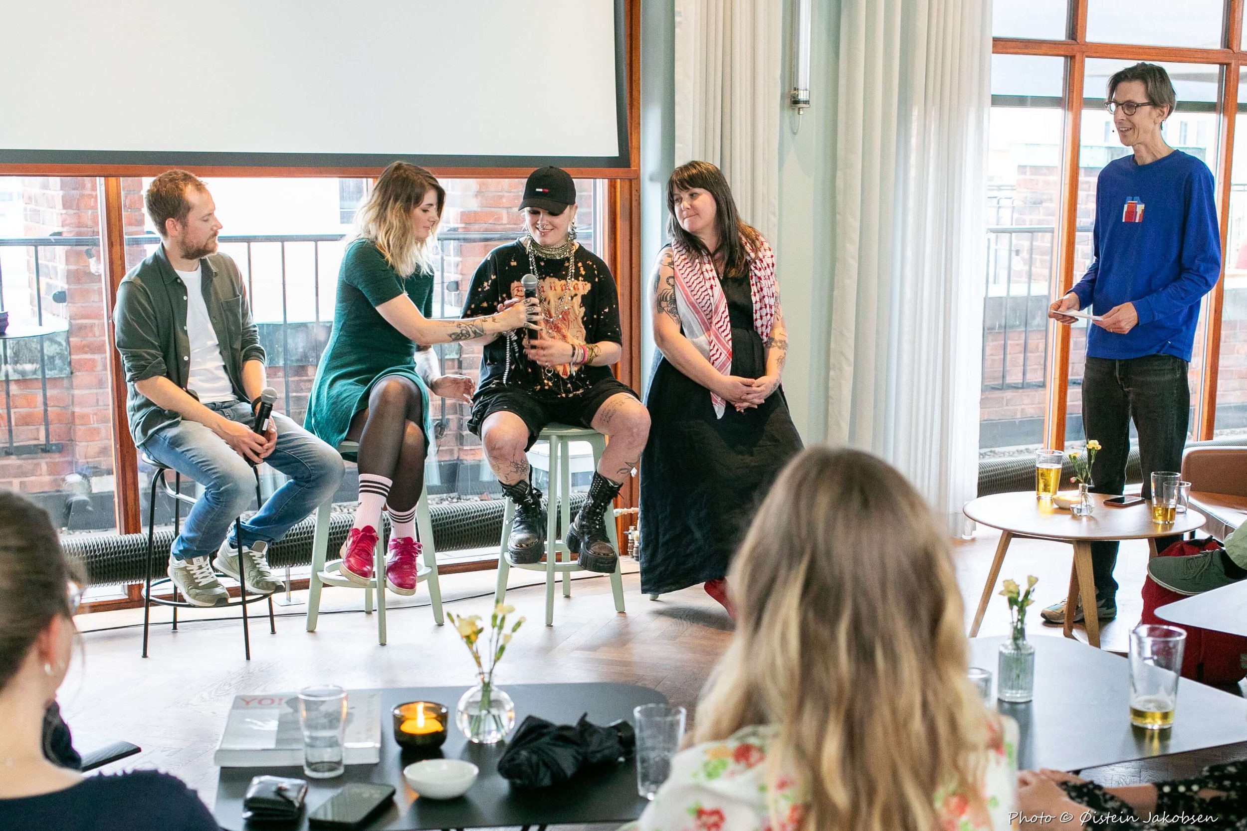 Panelsamtale om graffiti og gatekunst med Kim SinnSykShit Larsen, Marthe Hem, Eva Hansen Shjøvold og Hanne Ugelstad
