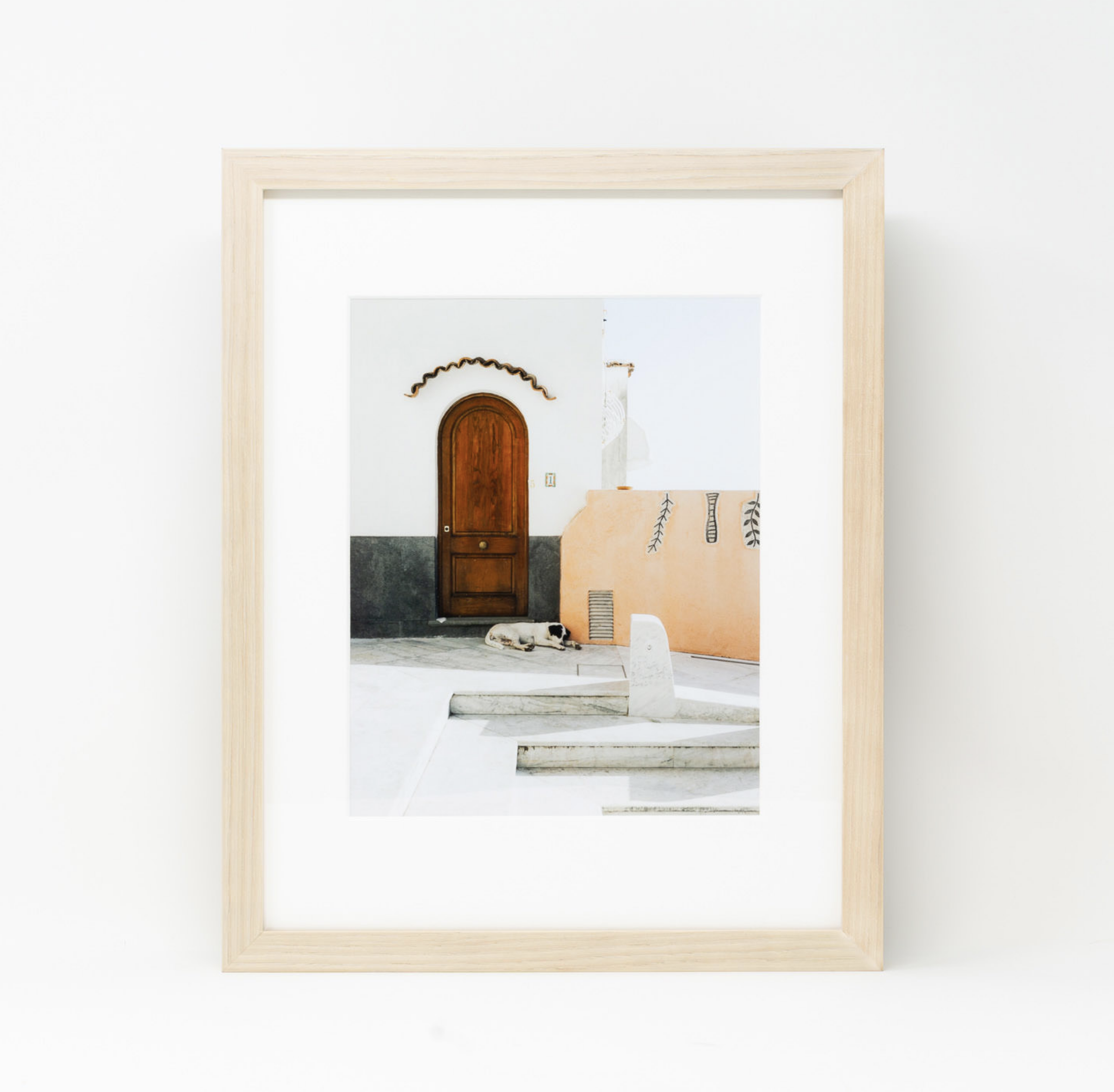 WOOD FRAMED PRINT WITH MAT
