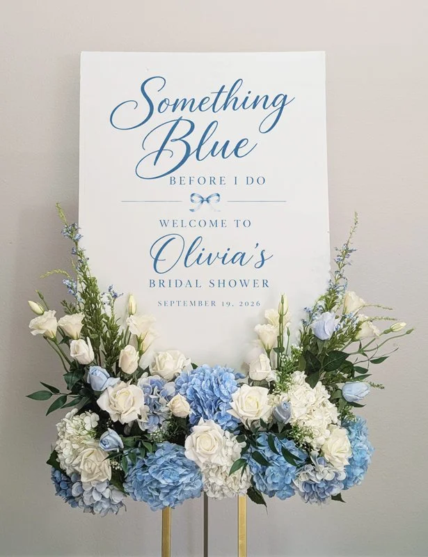 Sign Florals with Easel