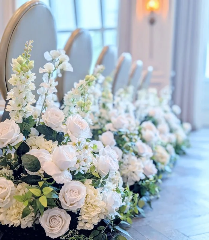 Ivory Blooms Aisle Runners