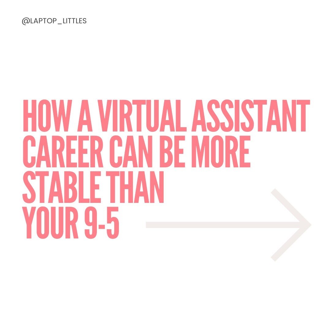 Want to know how stable a Virtual Assistant career can be? Then let's talk about how stable a traditional job is too. It's all about taking back control...

Let's build strong tables together 💪

#virtualassistantcareer #virtualassistants #virtualass