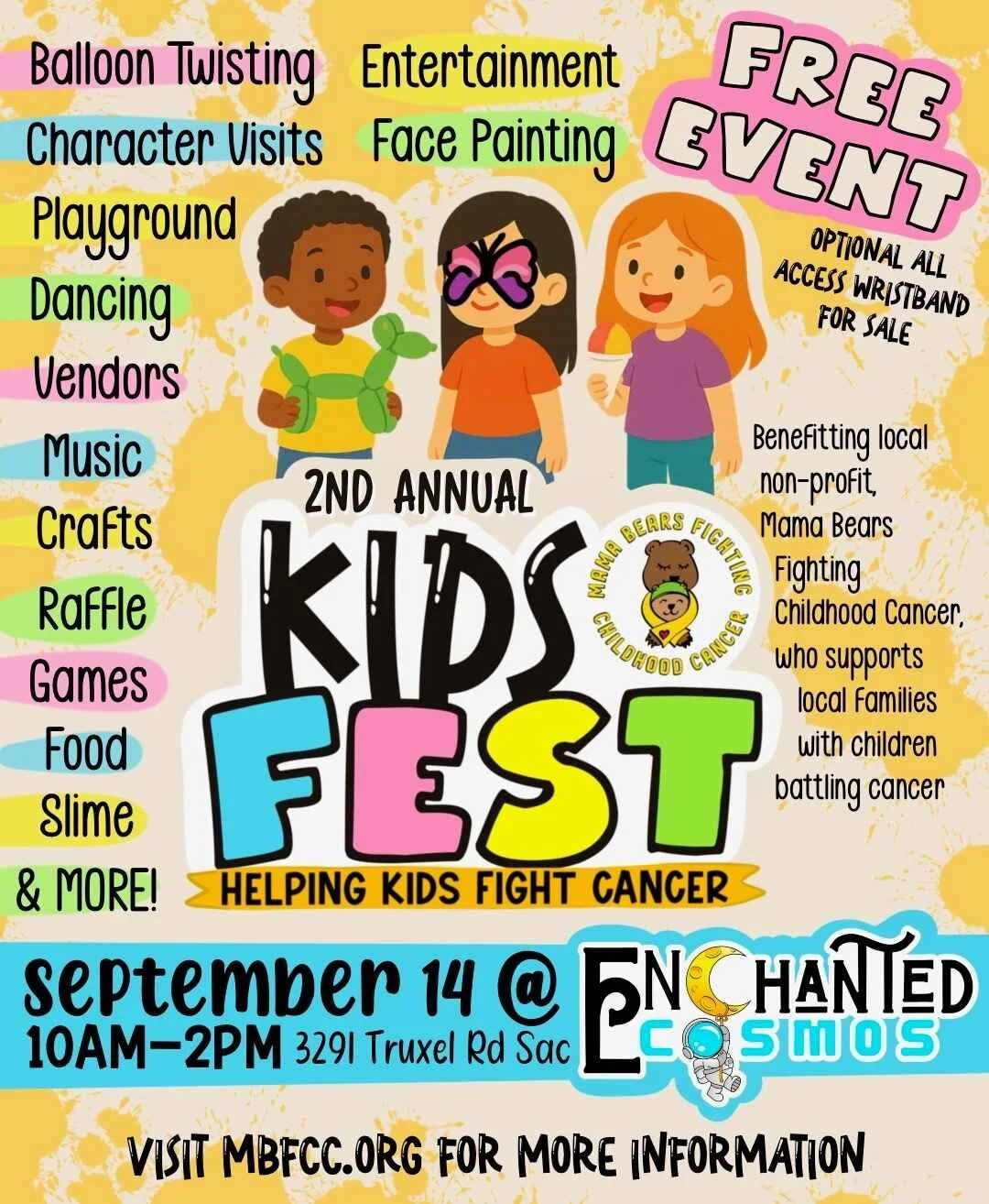Natomas: Kids Fest-Helping Kids Fight Cancer @ Enchanted