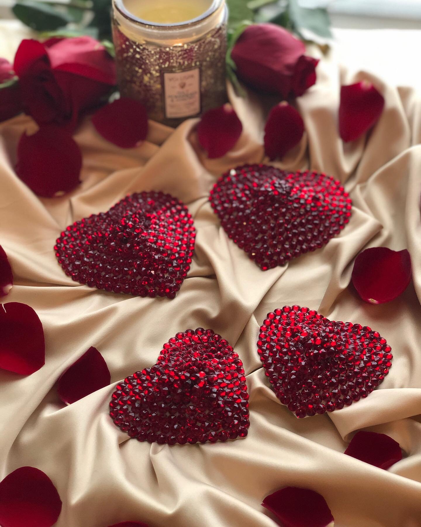 Friendly reminder today is the last day before Valentine&rsquo;s Day to pop in &amp; snatch a pair of these Swarovski Reusable Pasties. Available in store &amp; online at Salix Intimates in New Paltz. @salixintimates 

Hearts Pasties are available in