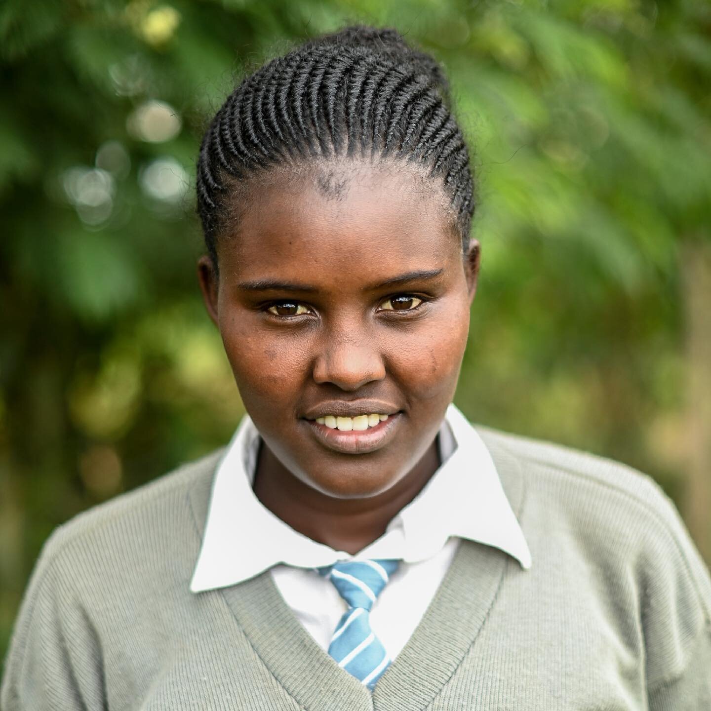 This is Jackline, now age 18. She is a student at Falling Waters boarding school in Kenya, thanks to a scholarship from @tooyoungtowed. At her school she receives wraparound psychosocial support services, as a preventable measure against child marria