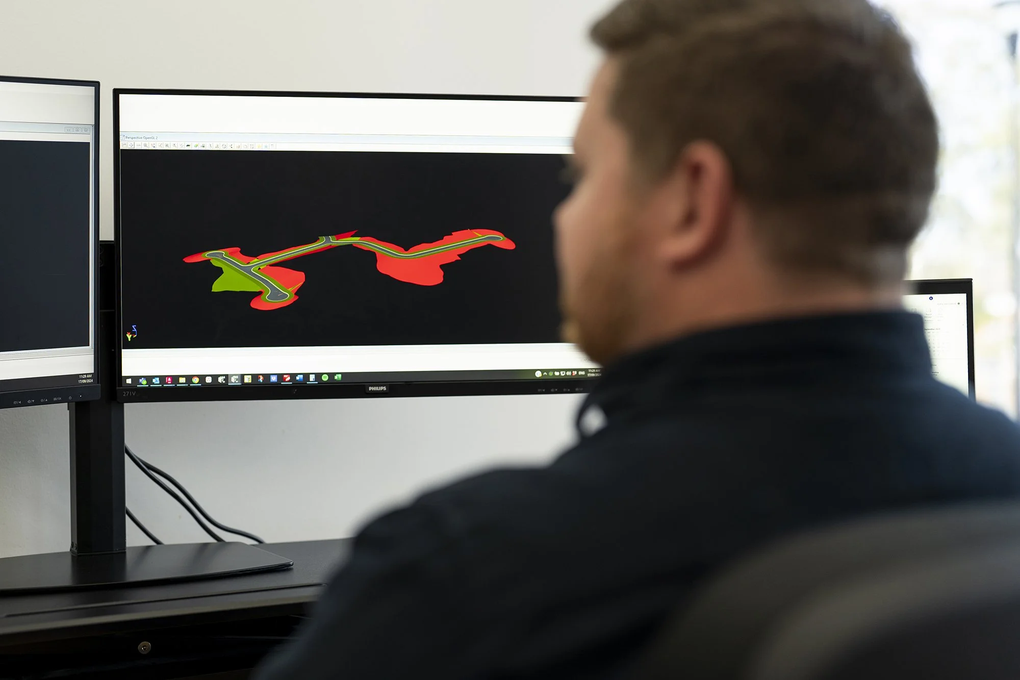 Civil engineering design and documentation of operational works in AutoCAD