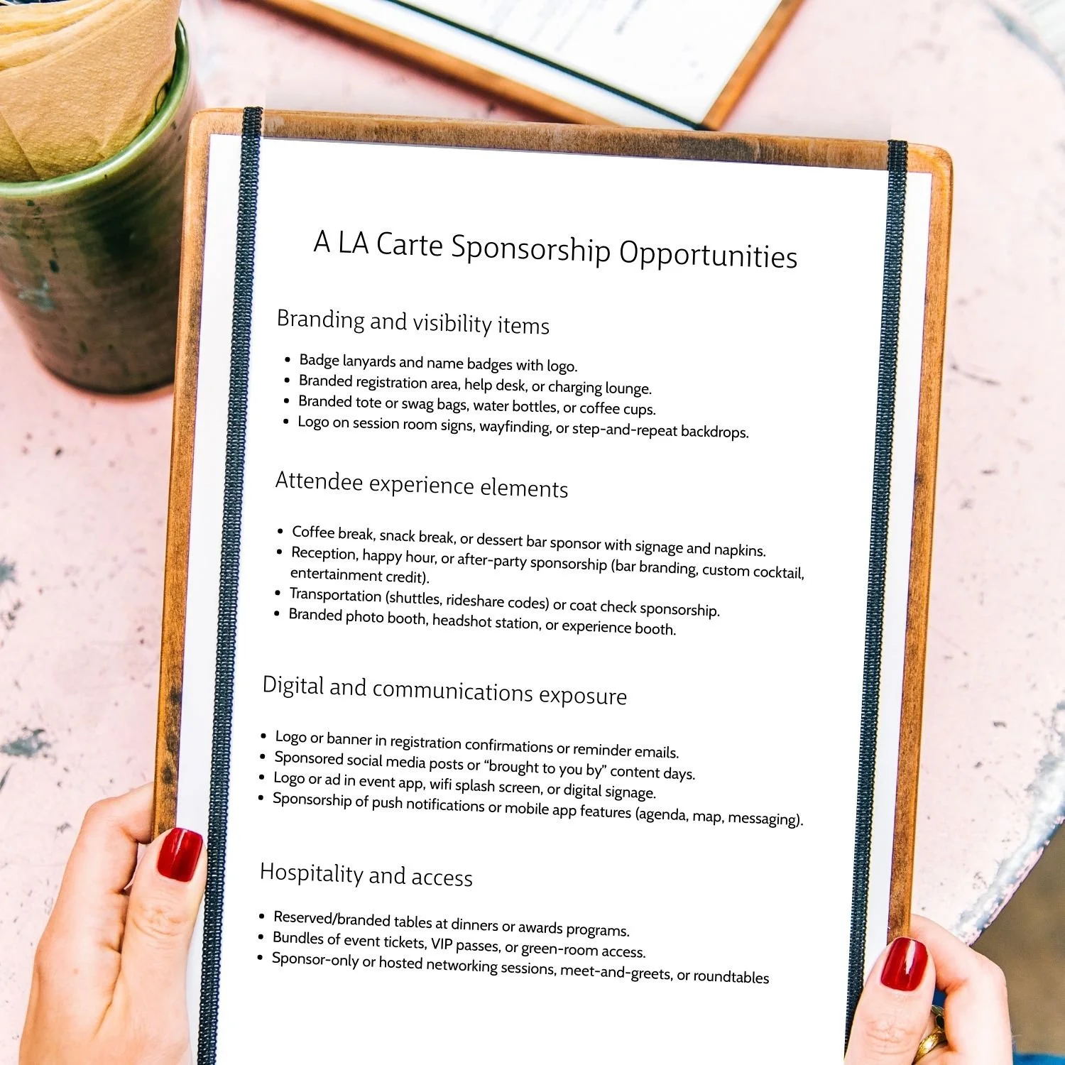 Sponsorship Levels vs. A La Carte: Because Sometimes You Want the Combo Meal