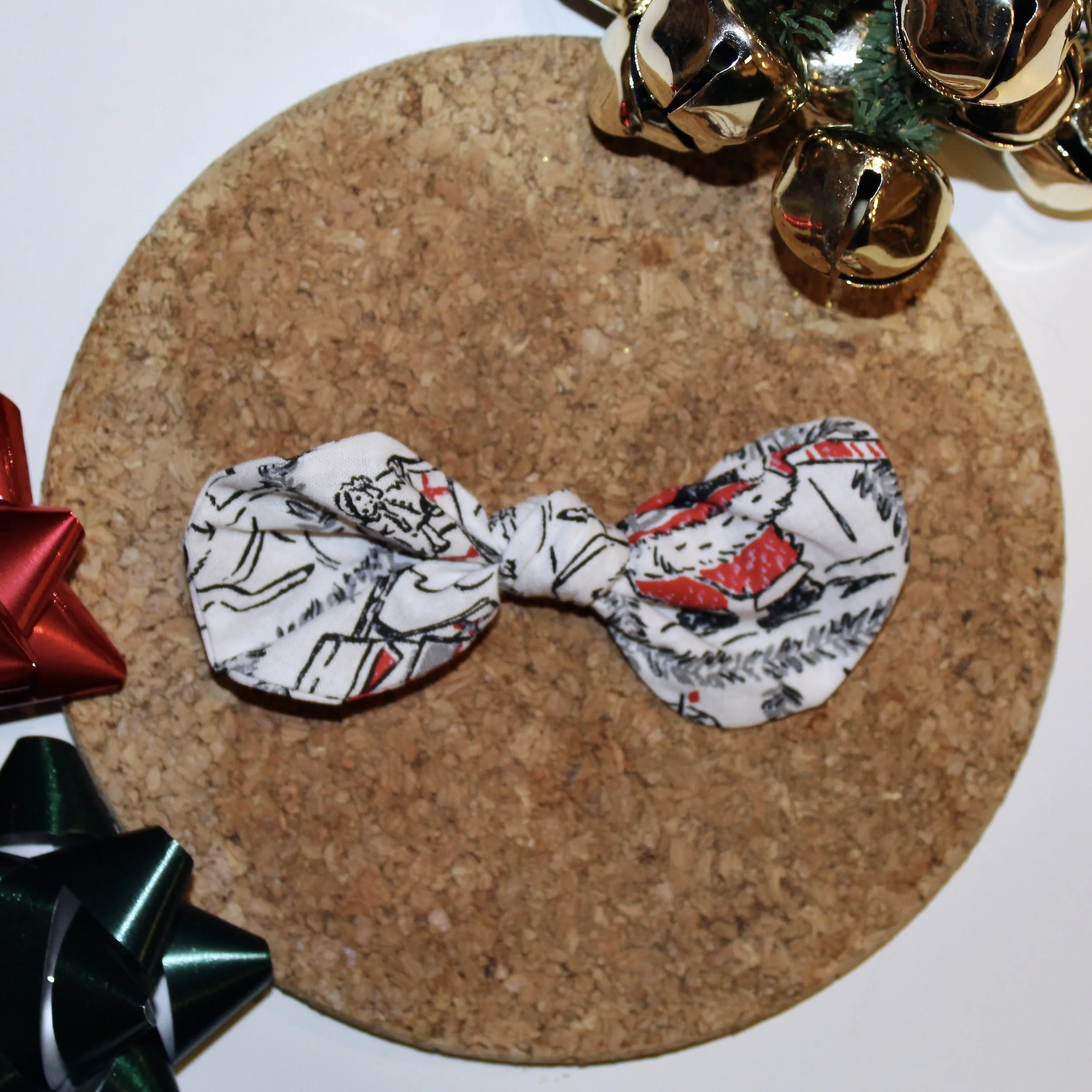 Santa Swirl Hair Bow