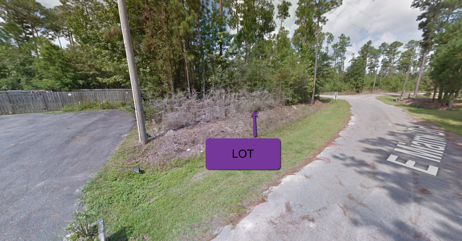 Quiet, scenic plot of land for sale in Pearlington, Mississippi, with low down payment and financing options.