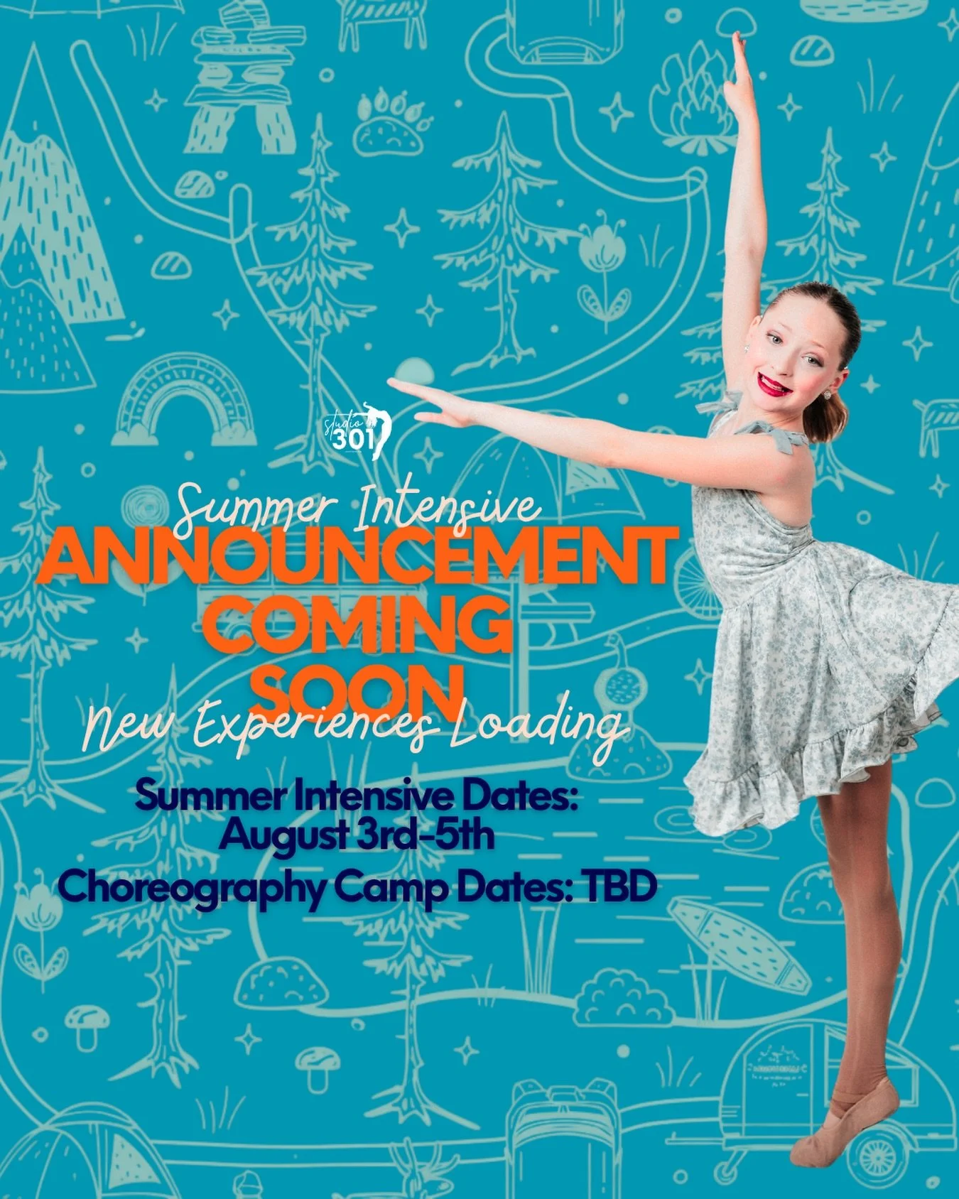 🏕️ Something NEW is coming this summer, and it's an experience you won't want to miss!! Can you guess what we're announcing in regards to our 2026 summer intensive? Hints in the image! 

🗓️ Mark Your Calendars: Summer Intensive will be August 3rd-5