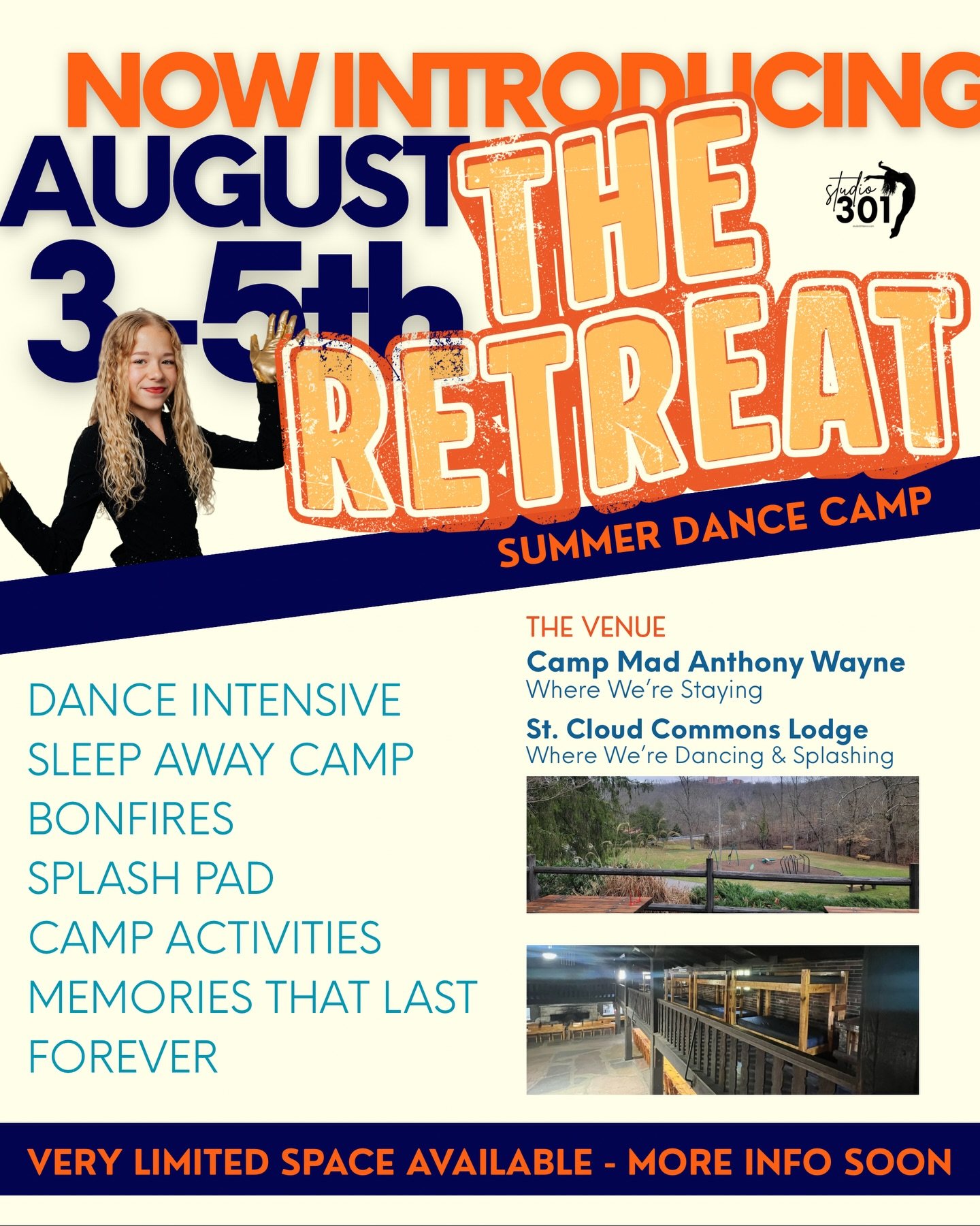 We couldn't wait any longer to share this news!! ⛺️ We are THRILLED to announce that we will be hosting a FULL ON sleep away summer camp during our 2026 intensive! 

Not only will we be taking a variety of dance classes, but we're also spending time 