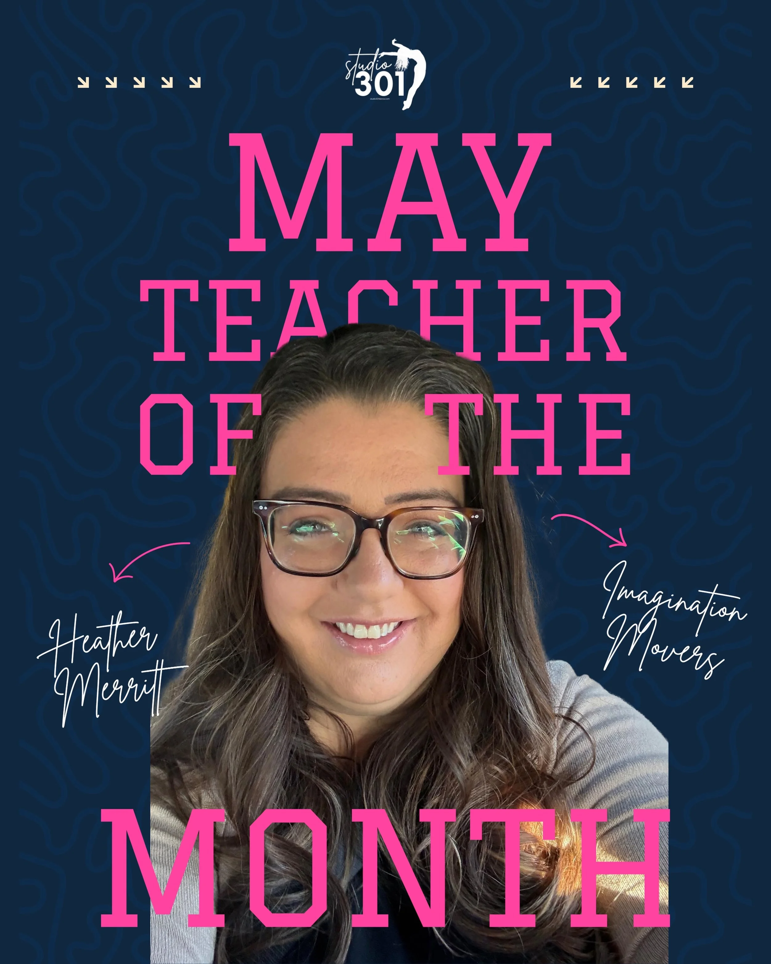 We wanted to send out a huge congratulations to Miss Heather on receiving our May Teacher of the Month Award!! 🏆🤩 We are so grateful for her hard work, selflessness, and passion for every part of the studio. Whether it be in the classroom as with o