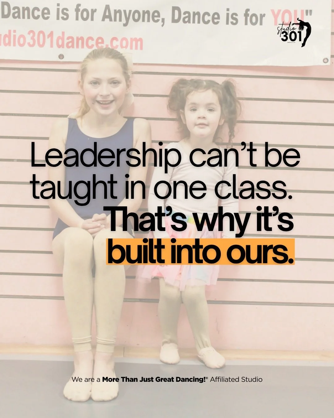 Every parent wants to see their child become something greater. 

Being along for the journey as they find their passion and share it will the world is one of the most special parts of watching them grow. 

Dance class provides so much more than move