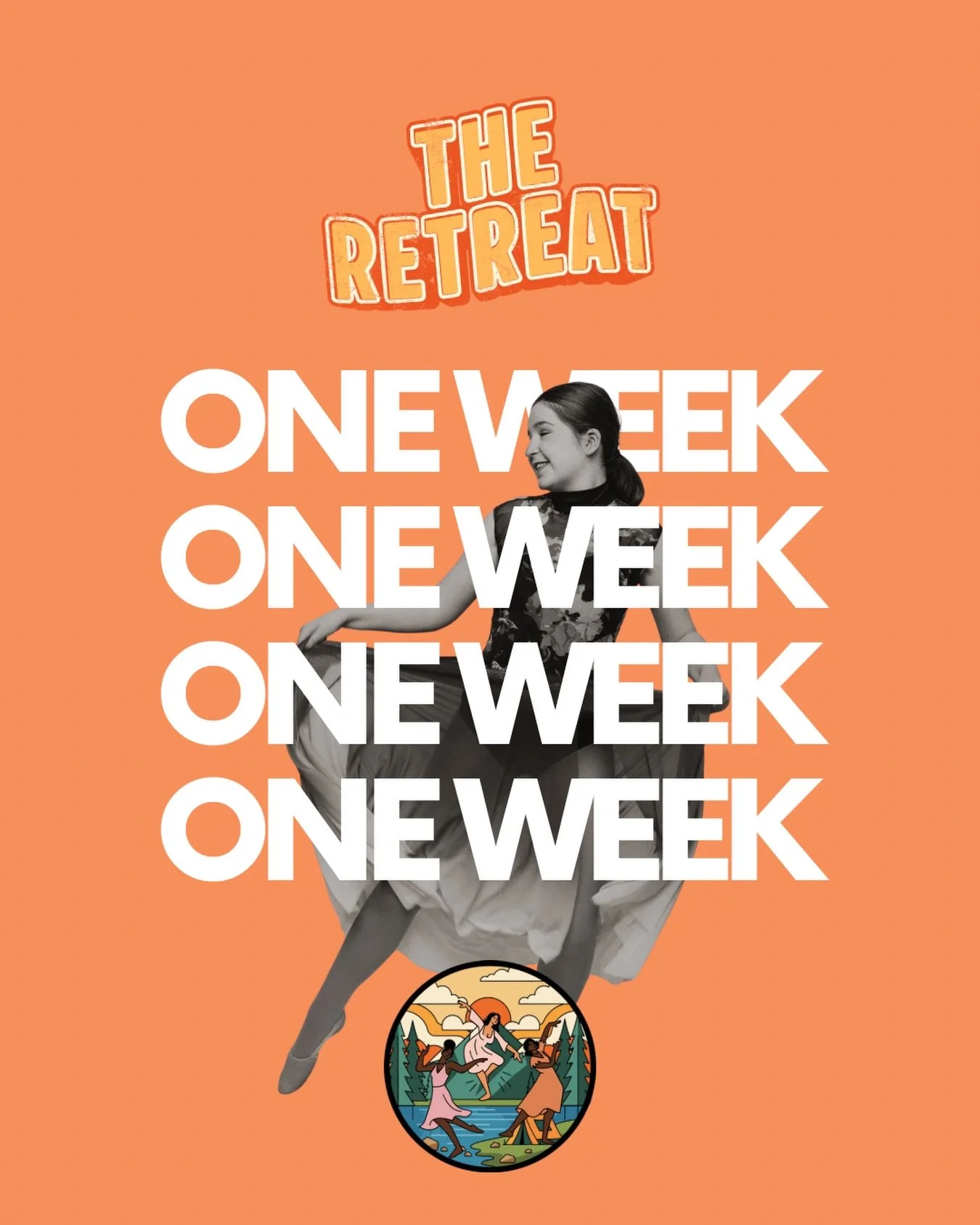 ARE YOU READY?!!! Only 7 days until we Kick-Off The RETREAT!! 🤩⛺️✨ We're excited to dance with you very soon!