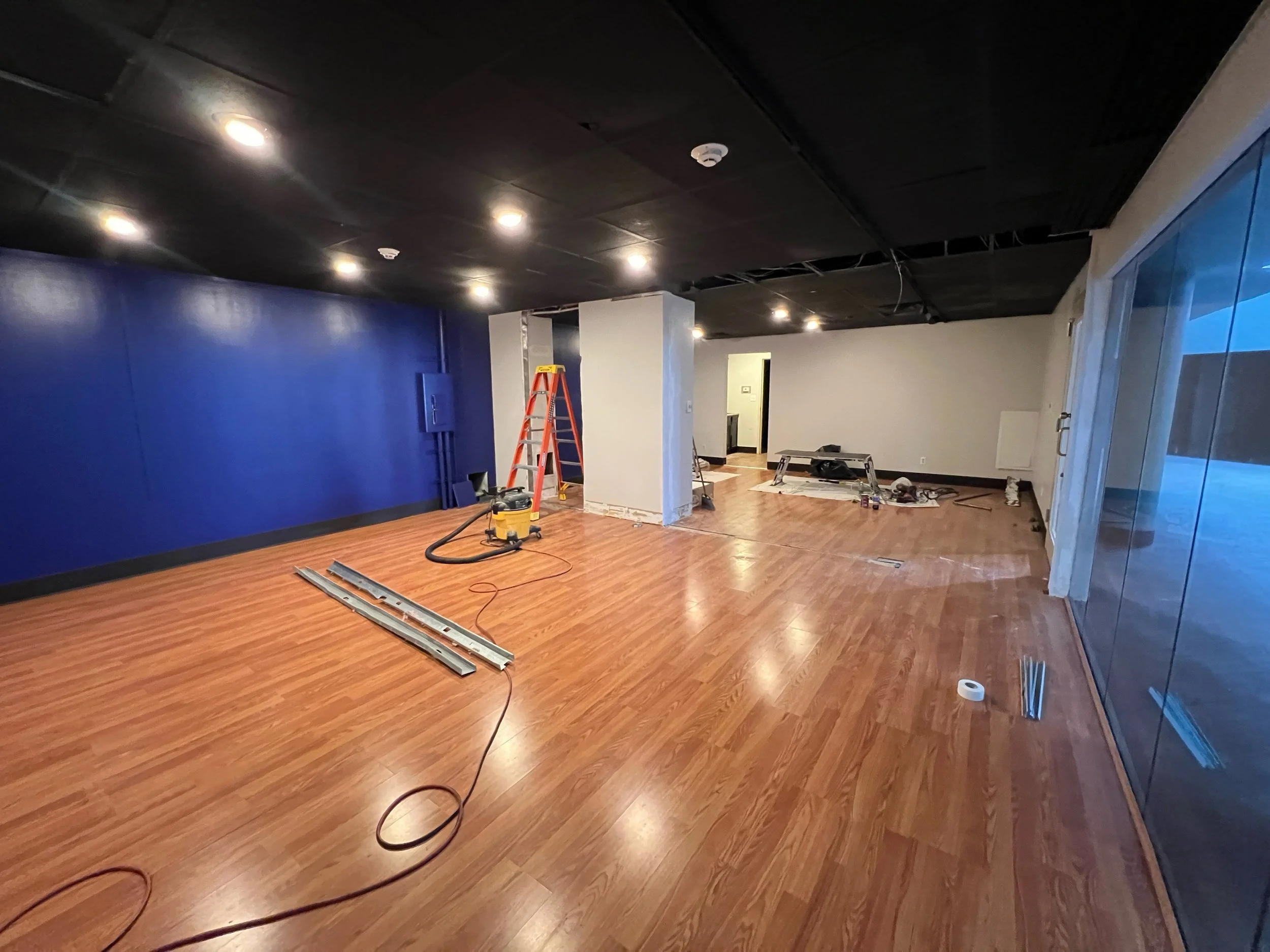 Knocking down walls and adding our own personal touches! 💓🌟 Construction on the NEW Studio 301 space is underway, and we can't wait for you to see the finished product! Stay tuned for our big Grand Opening Event! 🤩