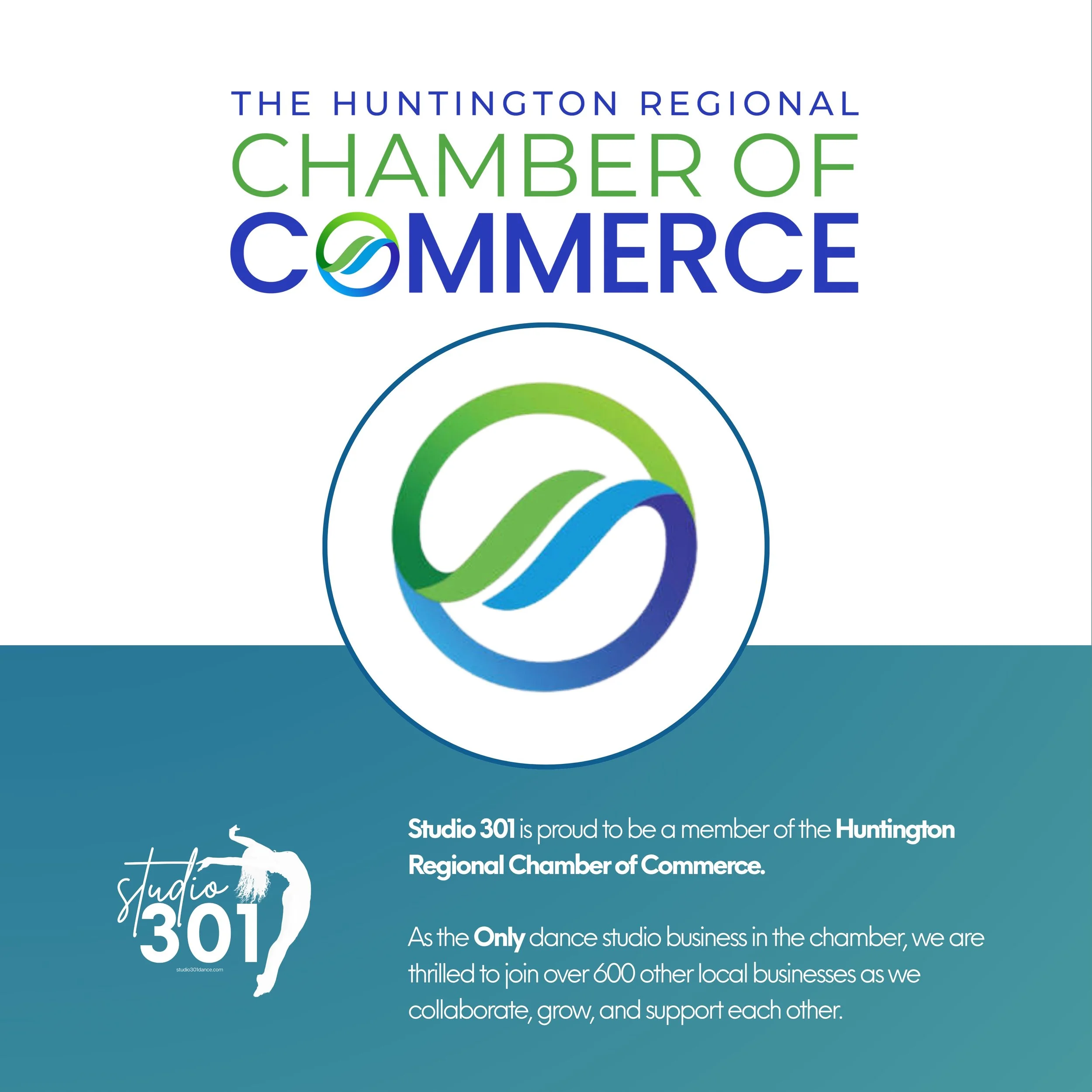 We are honored to join over 600 businesses and organizations as members of the Huntington Regional Chamber of Commerce 🌟 @hwvchamber 

As the organizations only dance studio, the opportunity to be a part of something greater while collaborating, lea
