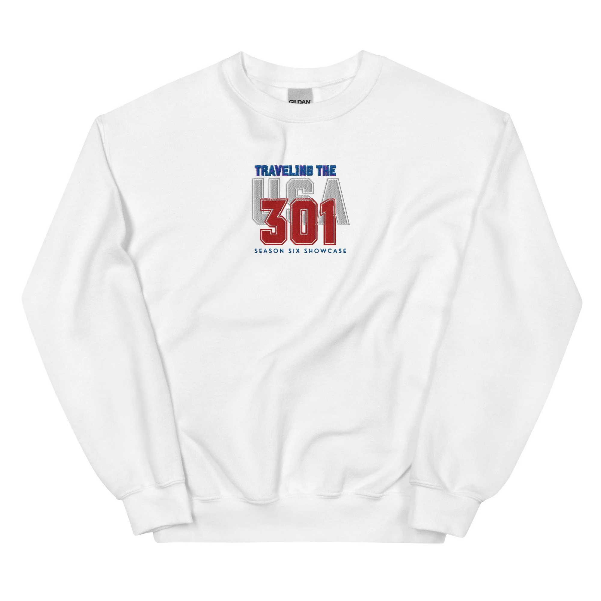 Traveling the USA Embroidered Sweatshirt
