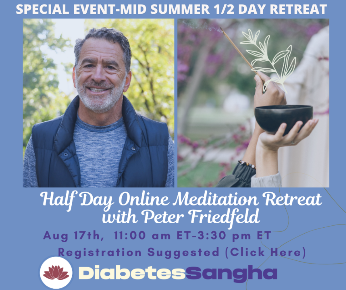 Half Day Meditation Retreat with Peter Friedfeld @ 11 am ET