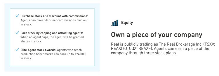 REAL Brokerage llc stock program.jpeg