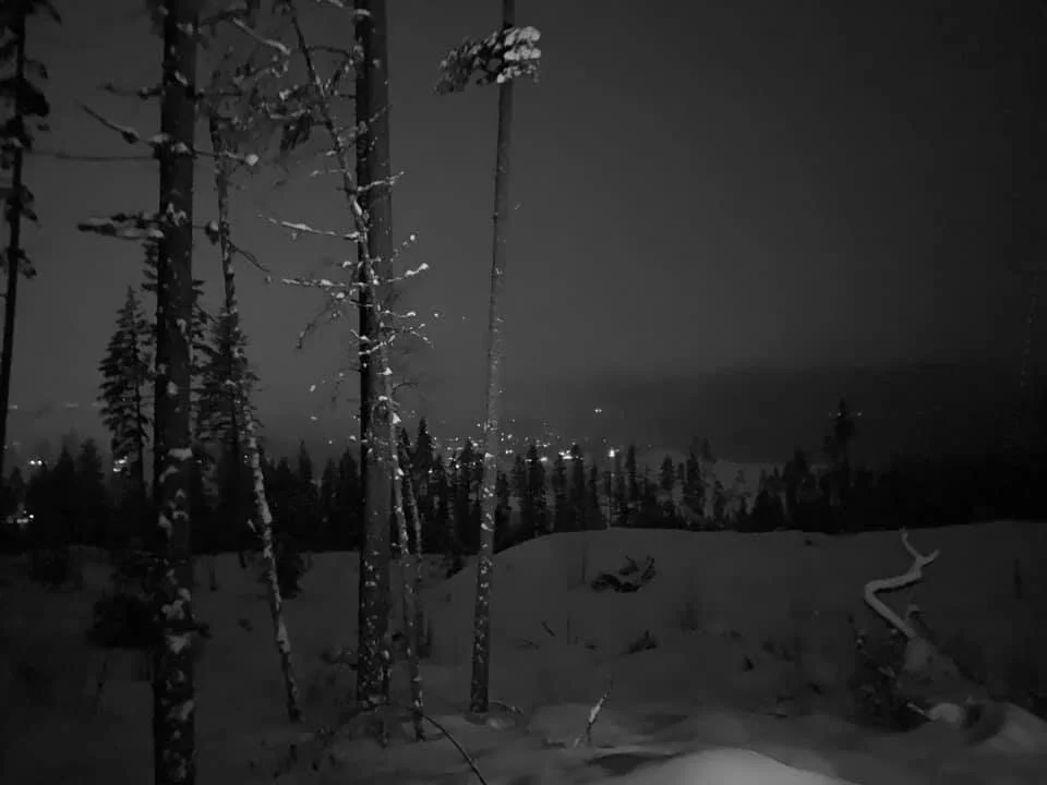 Shuswap Adventure Girl | Night snowshoe on the Balmoral trails in Blind Bay