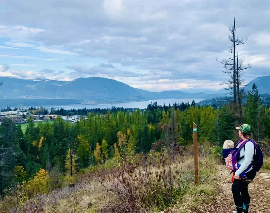 Little Mountain Park Trail System | Salmon Arm B.C. | Views over Salmon Bay and Tappen Bay in the distance! Shuswap Adventure Girl