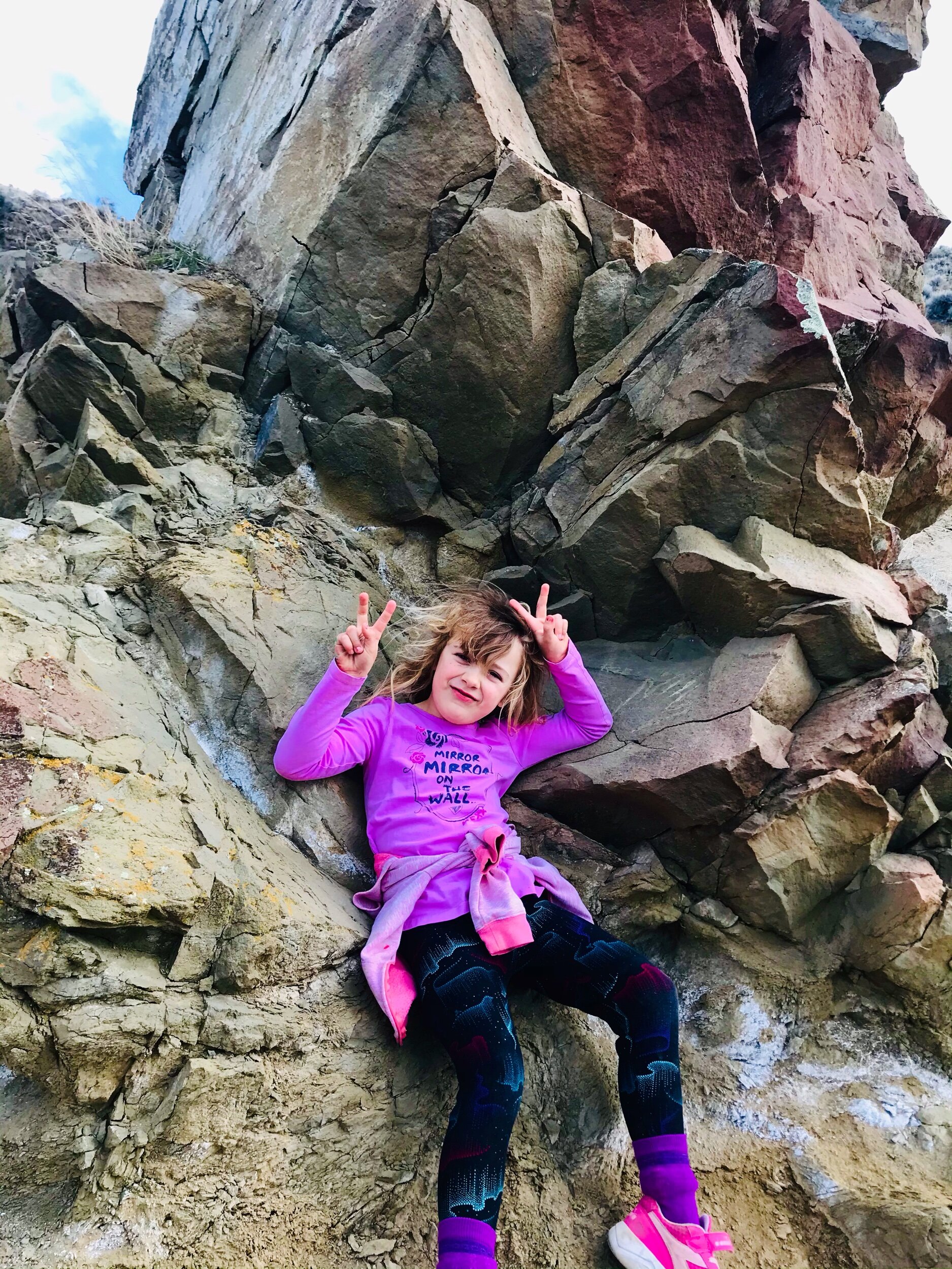 Unique rock formations &amp; little adventure girl!