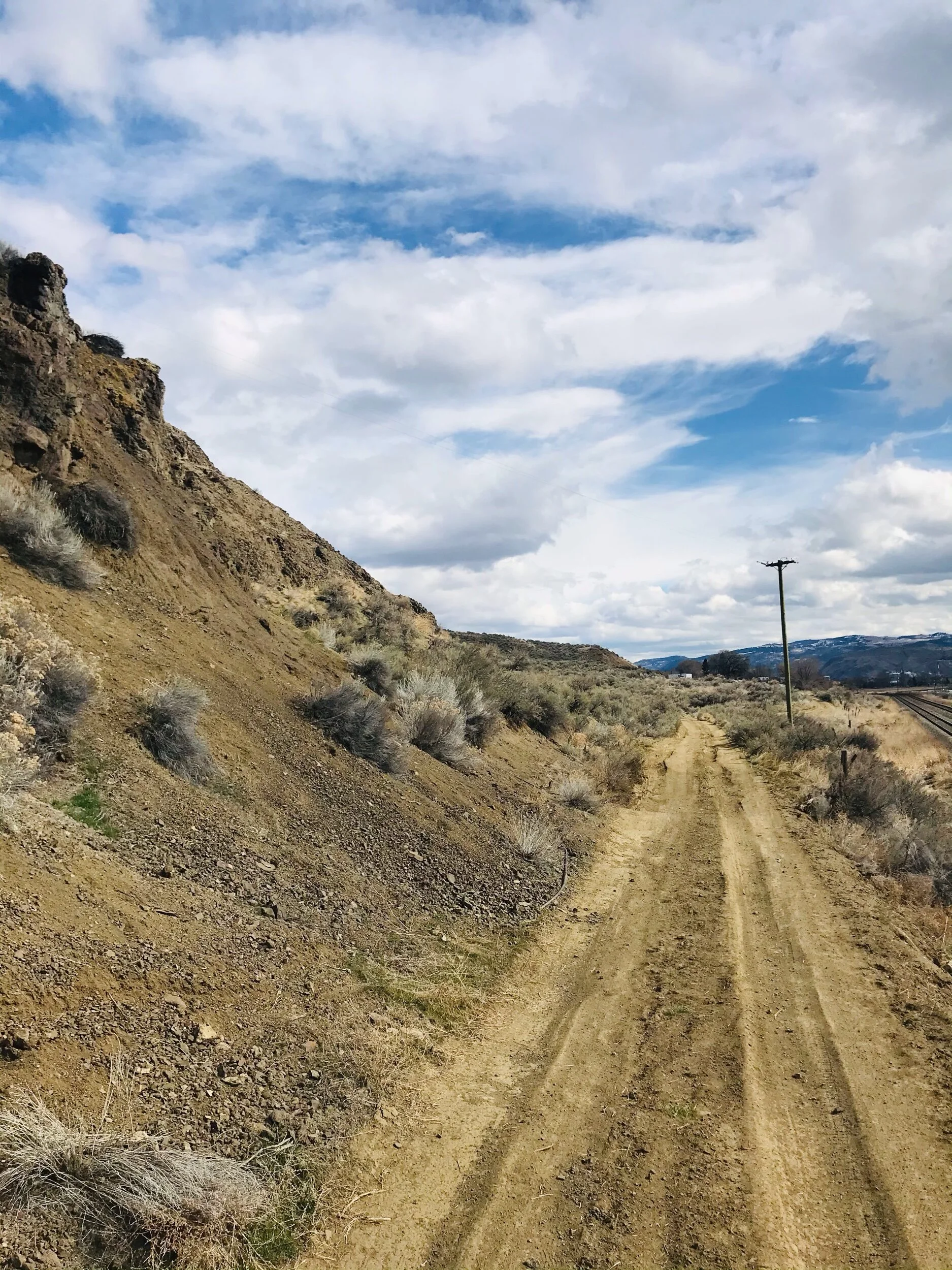 The road (Ord rd.) into the TH